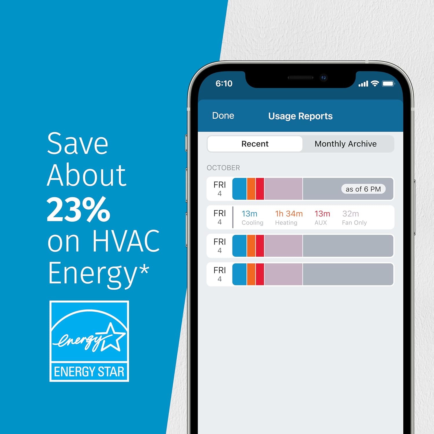 Sensi Touch 2 Smart Thermostat with Touchscreen Color Display, 100 Years of Expertise, Programmable, Wi-Fi, Data Privacy, Easy DIY, Works with Alexa, Energy Star Certified, ST76, C-Wire Required - Image 11