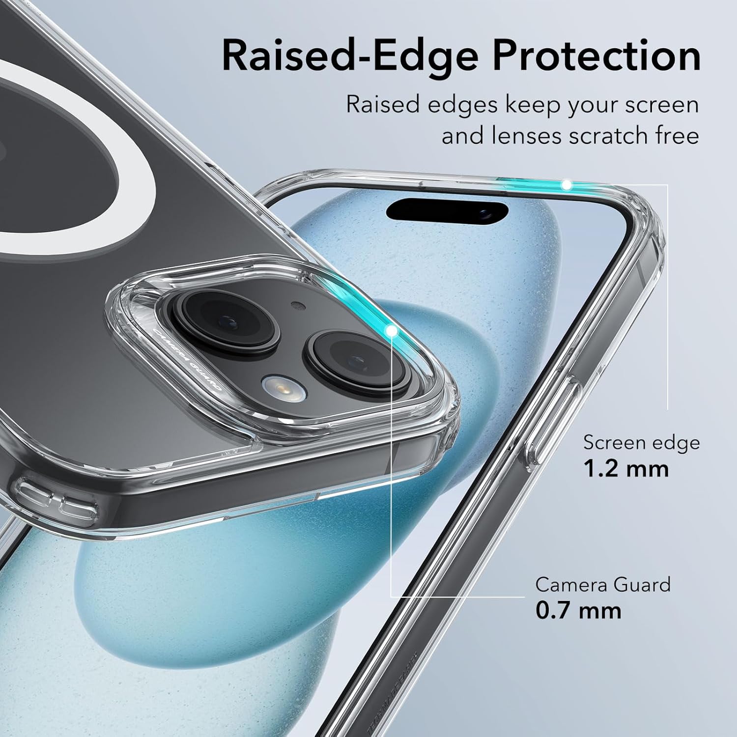 ESR for iPhone 15 Case, Compatible with MagSafe, Military-Grade Protection, Yellowing Resistant, Scratch-Resistant Back, Magnetic Phone Case for iPhone 15, Classic Series, Clear - Image 5