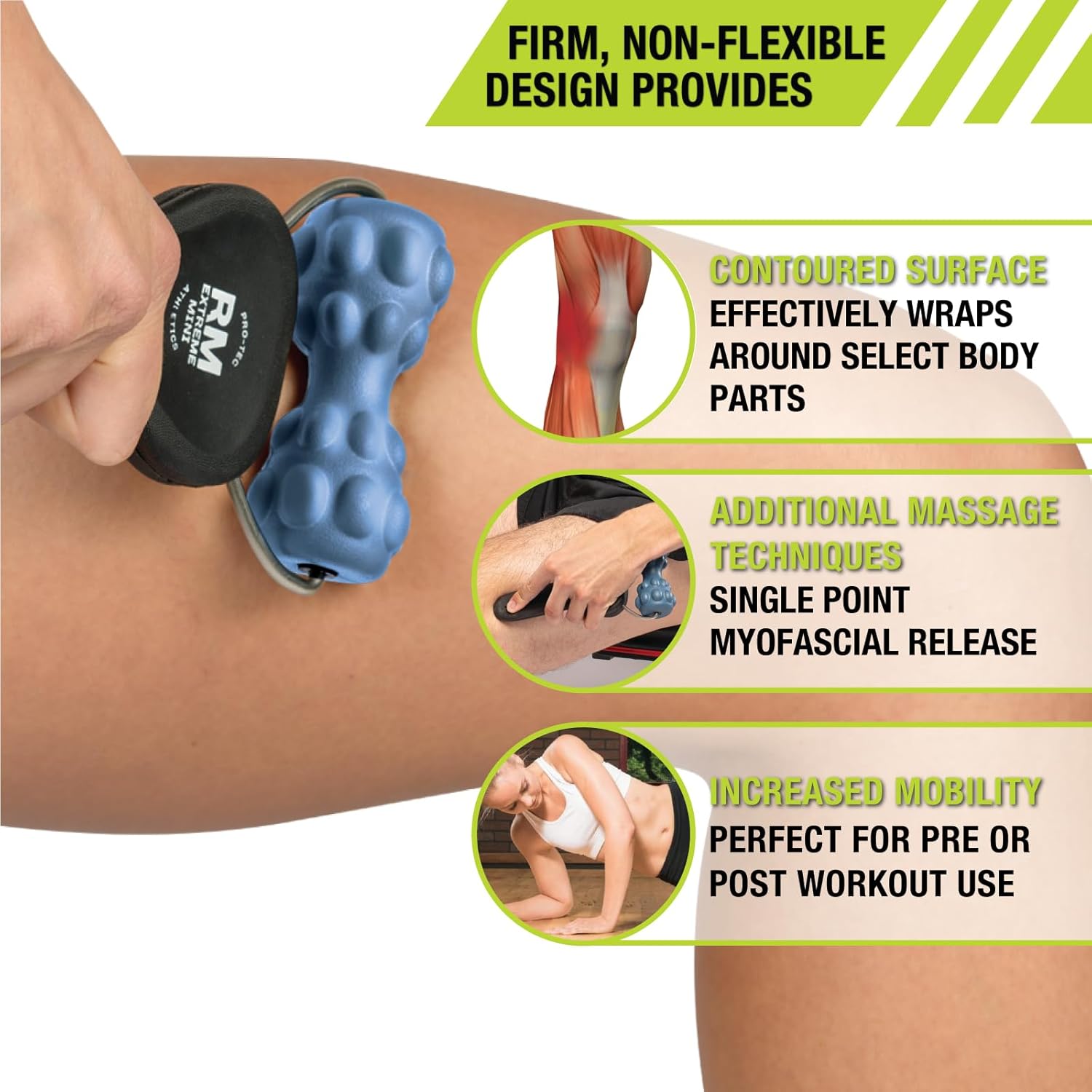 Pro-Tec Athletics Rollers, RM Extreme, RM Extreme Mini Roller, Cryosteel Ice Roller, Portable Roller, Deep Tissue Massage, Muscle Relief, Hamstring, Quadriceps, Multi-Directional, Enhance Performance - Image 4