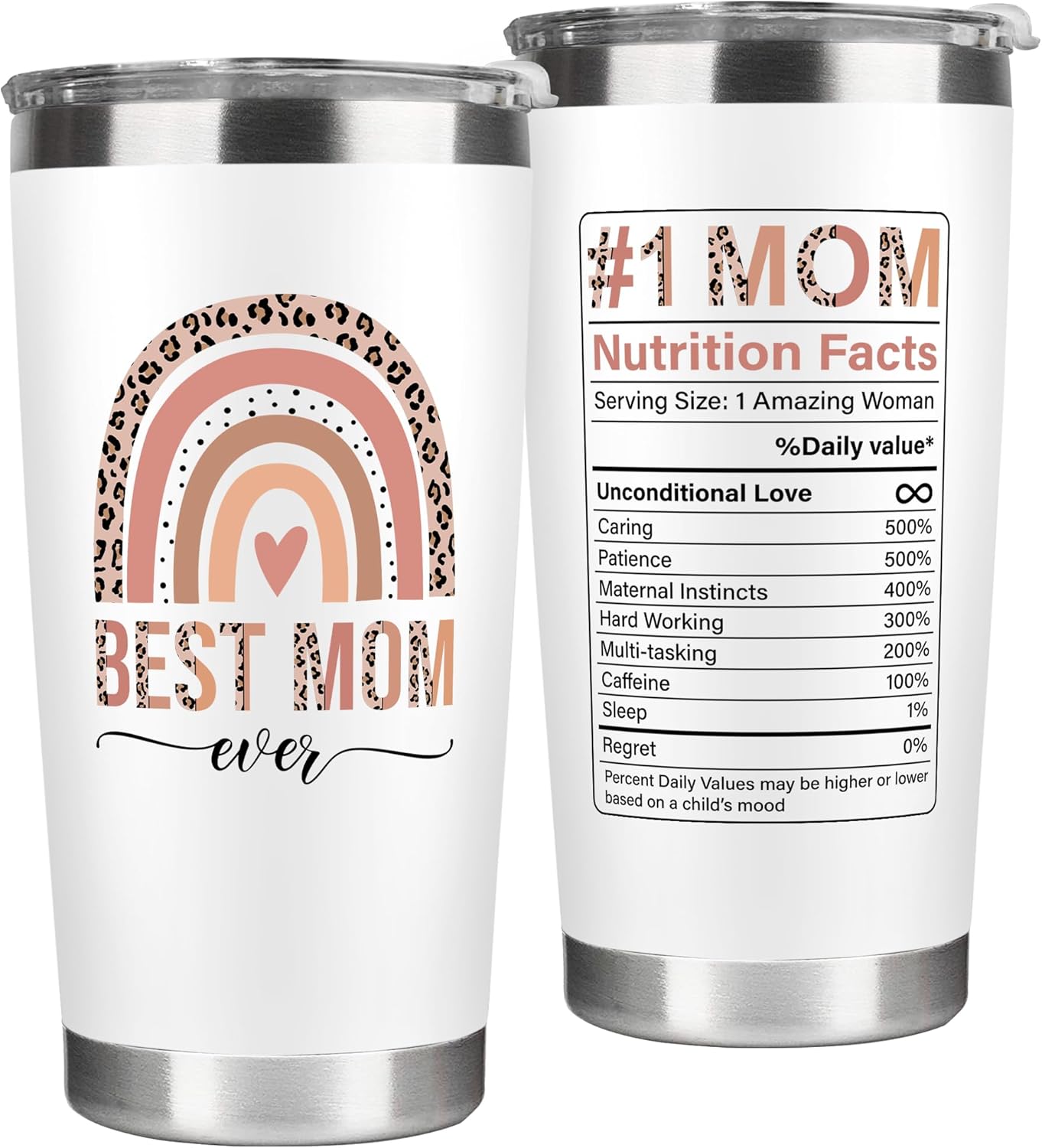 Gifts for Mom from Daughter Son - Birthday, Valentines, Mothers Day Mom Gifts for Wife, Her - Mother's Day Gift Ideas for Mama, Mother - Gift for New Moms, Mothers - 20 Oz Tumbler
