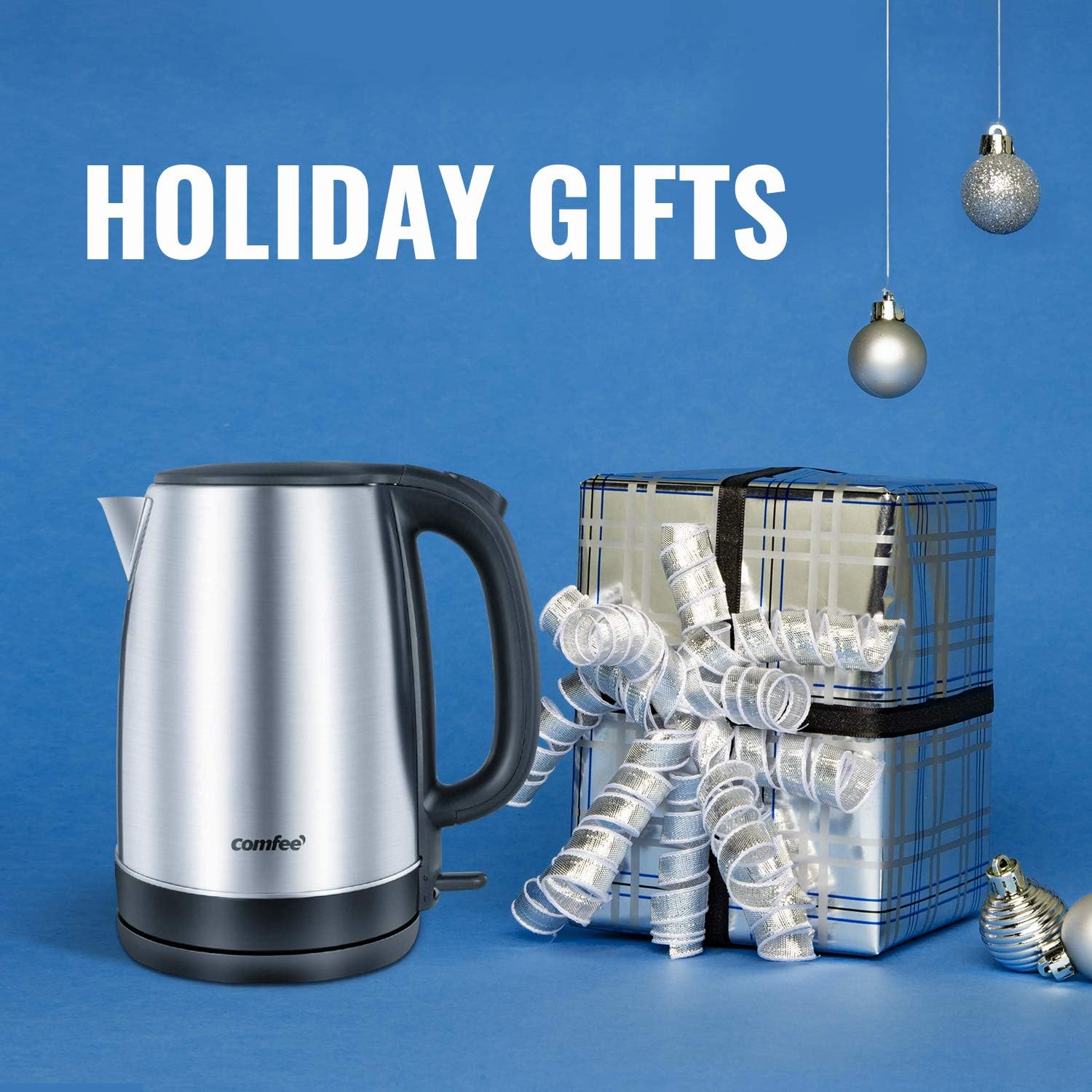 COMFEE' 1.7L Stainless Steel Electric Tea Kettle, BPA-Free Hot Water Kettle Electric with LED Light, Auto Shut-Off and Boil-Dry Protection, 1500W Fast Boil Electric Kettle - Image 10