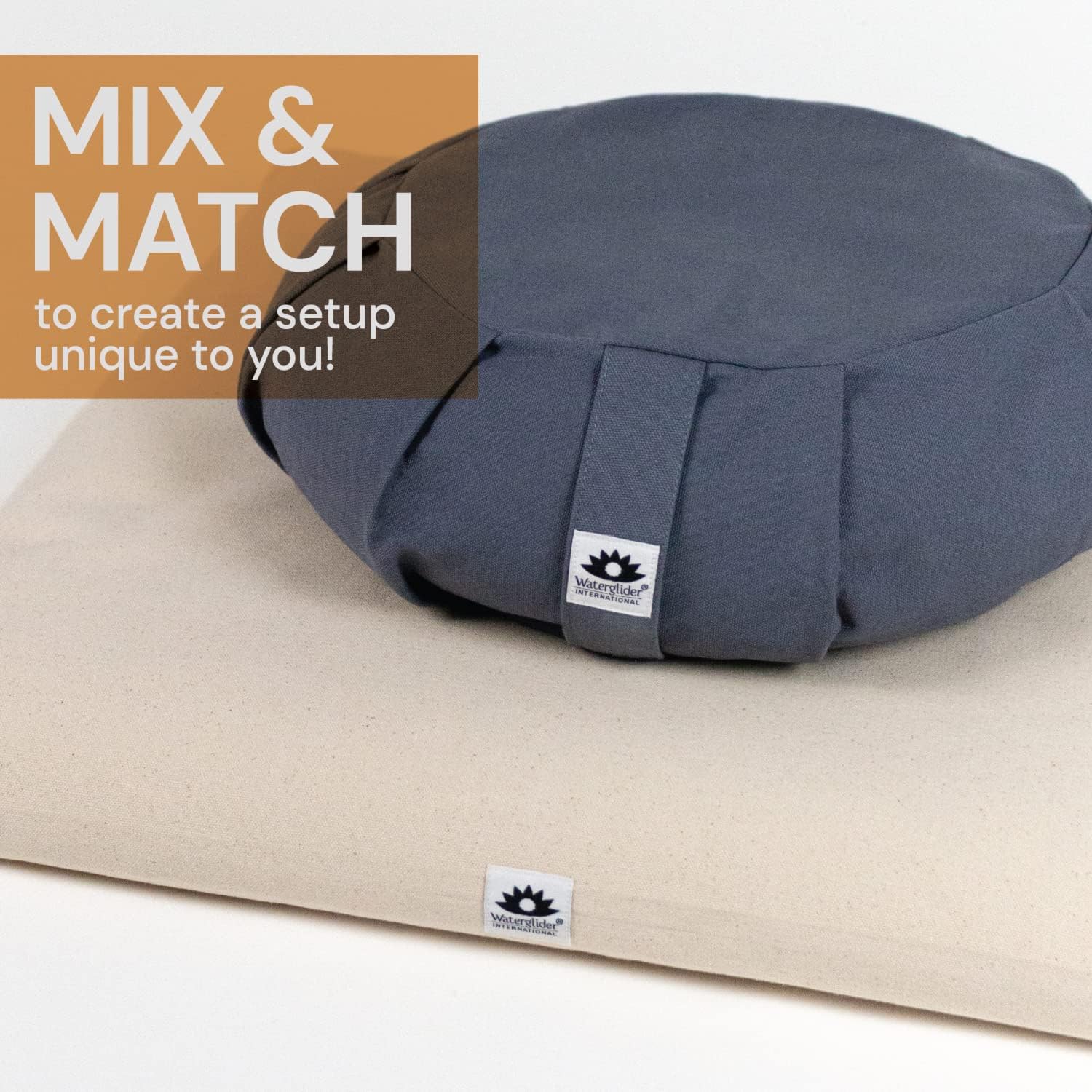 Zafu Meditation Cushion - Eclipse line - Removable Cover and Buckwheat Fill - Image 7