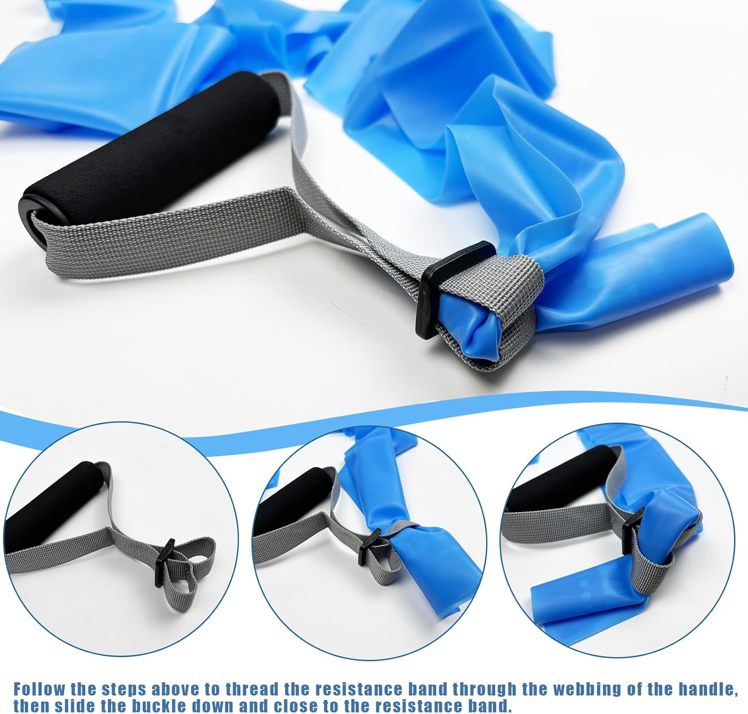 Professional Resistance Bands. Latex-Free, Work Out Bands, Stretch Bands for Working Out Women or Men, Exercise Bands Set for Physical Therapy (Colour Set (5-30lbs) - Includes Accessories) - Image 2