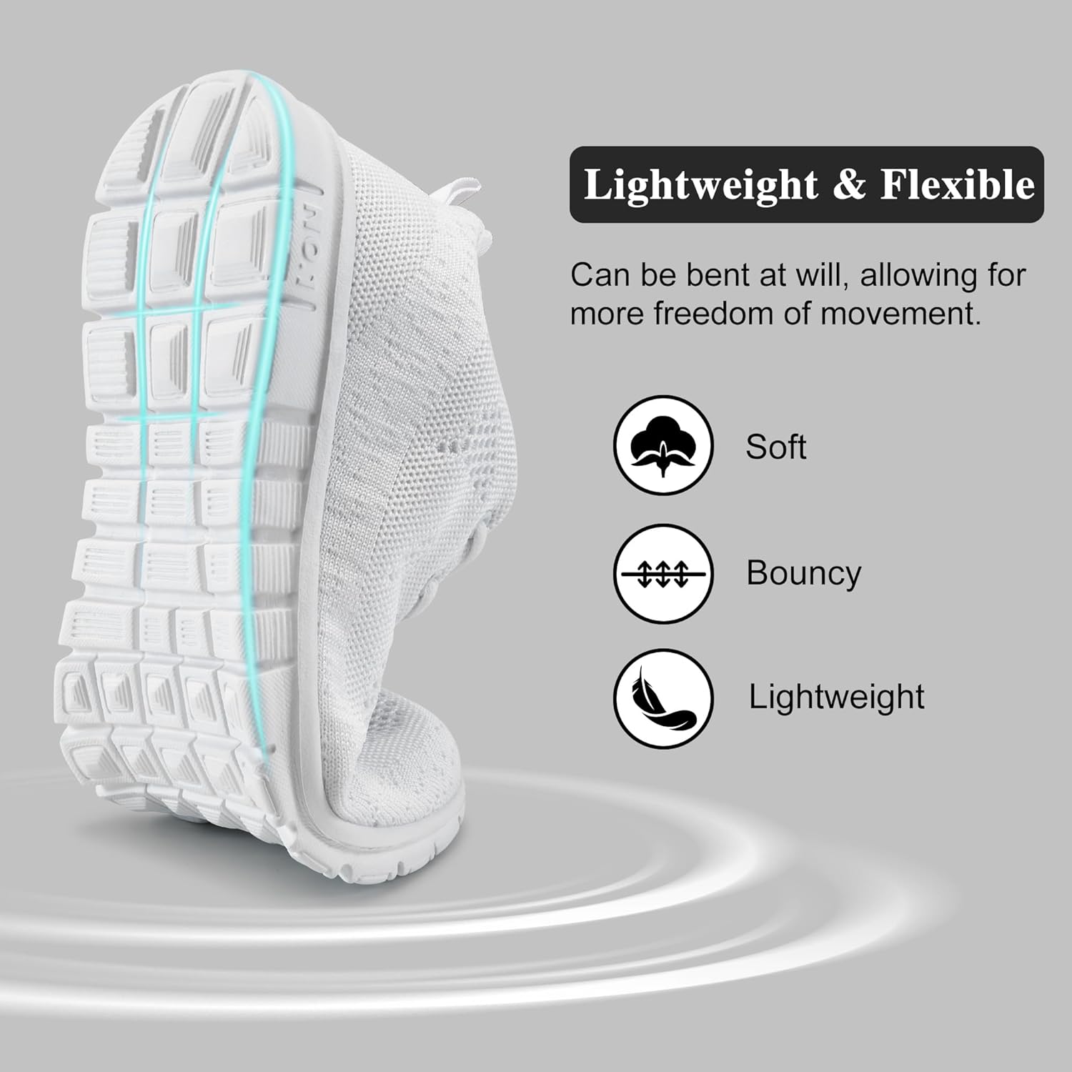 FUDYNMALC Womens Sneakers Tennis Shoes: Fashion Lightweight Non Slip Footwear for Walking Casual Travel - Image 5
