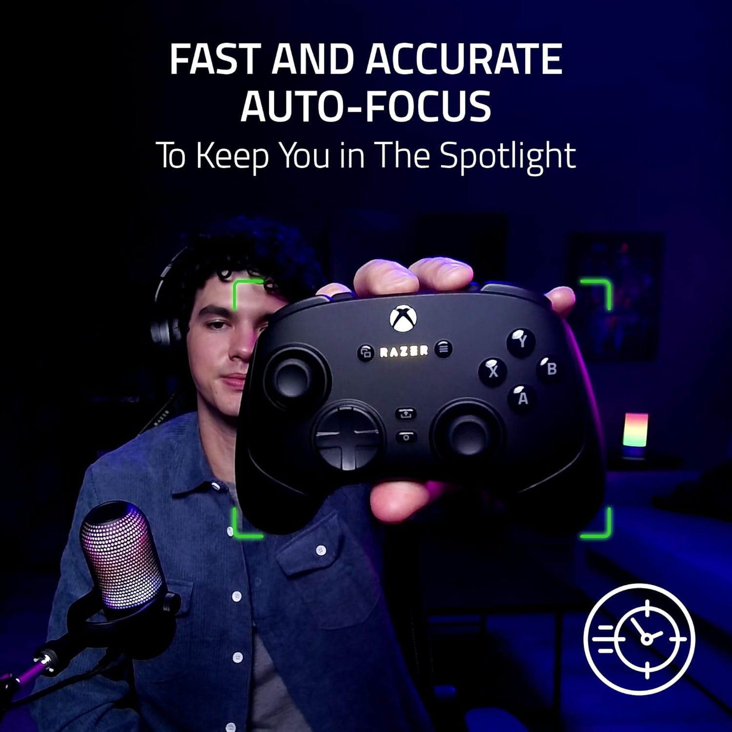 Razer Kiyo V2 X Streaming Webcam: 1440p 60 FPS - Auto Focus - Built-in Microphone - Wide Angle Lense - Integrated Privacy Shutter - Works with OBS, Xsplit, Streamlabs, Discord, Zoom, Teams - Black - Image 3