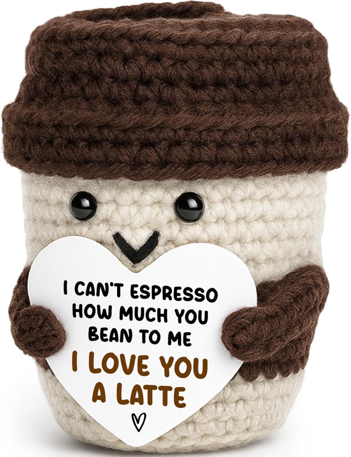 Gifts for Her Him Women Men Anniversary Birthday Coffee Lover Gift Easter Basket Gifts for Wife Husband Boyfriend Girlfriend Couple Crochet Coffee Mug Decor I Love You Her Mom Mothers Day Fathers Day - Image 9