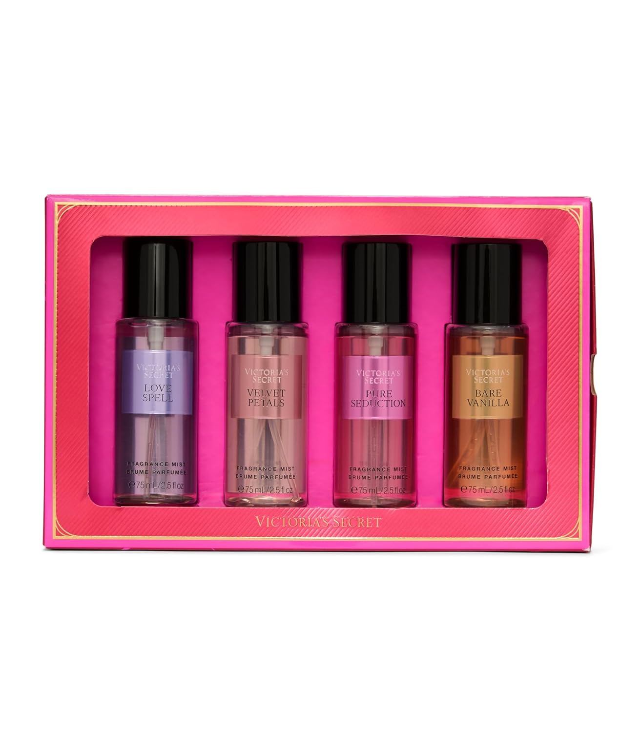 Victoria's Secret Fragrance Mist Collection 4 Piece Mini Mist Gift Set, Assorted Scents, Gift Set for Women - Image 2
