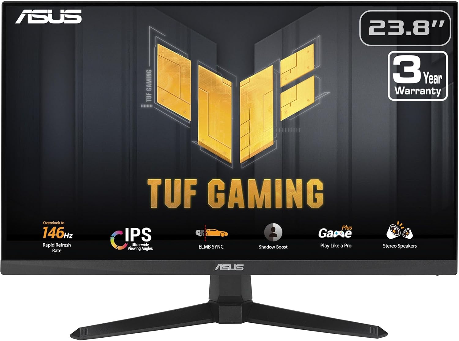 ASUS TUF Gaming 24” (23.8” viewable) 1080P Monitor (VG249QE5A) - FHD, 144Hz Overclock to 146Hz, IPS, Extreme Low Motion Blur Sync, 1ms, Speakers, Variable Overdrive, DisplayWidget Center, 3yr Warranty - Image 7