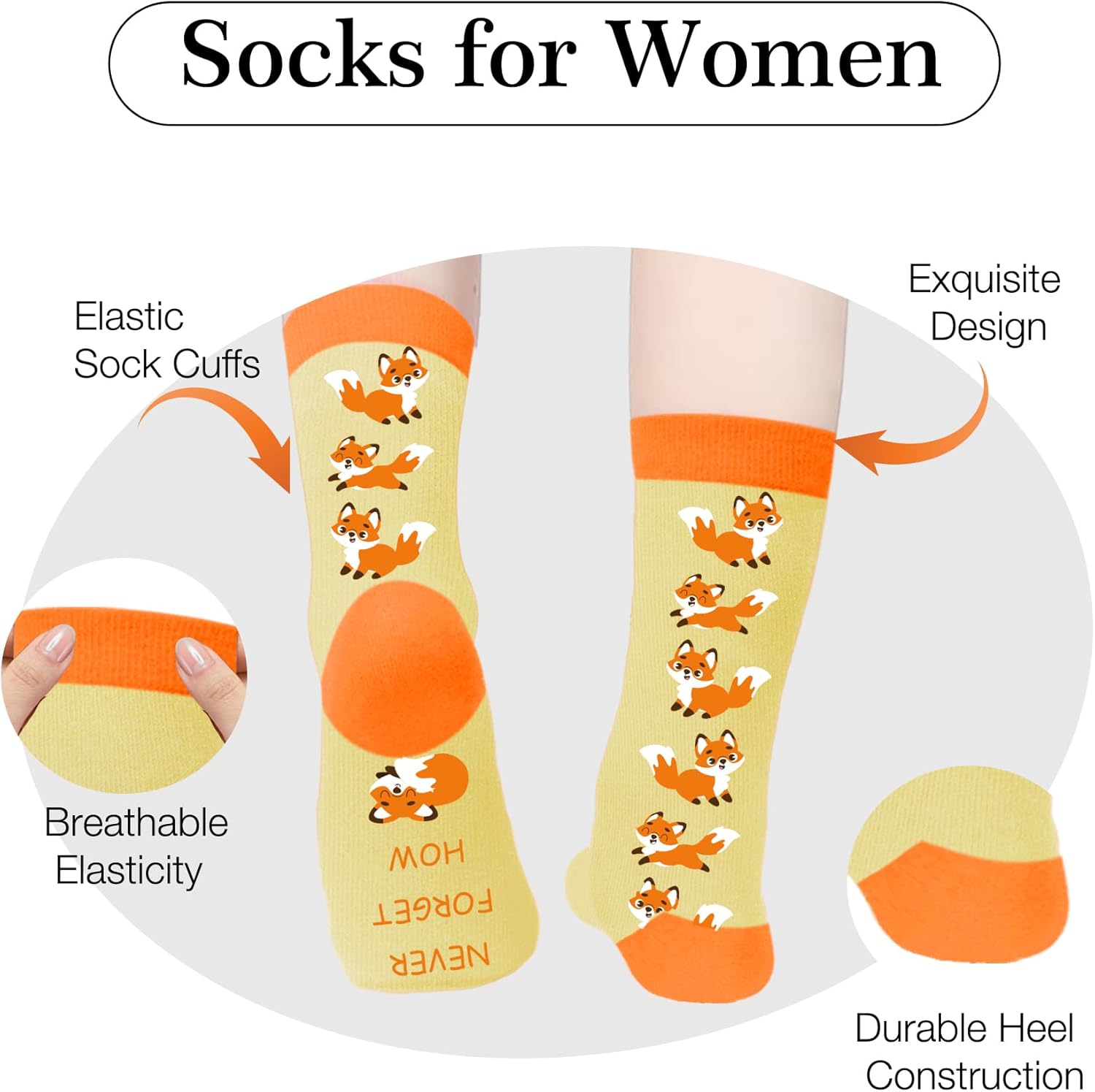 Inspirational Gifts - Animal Print Gifts for Women,Motivational Animal Lover Gift for Boys Girls Women Men Socks - Image 4