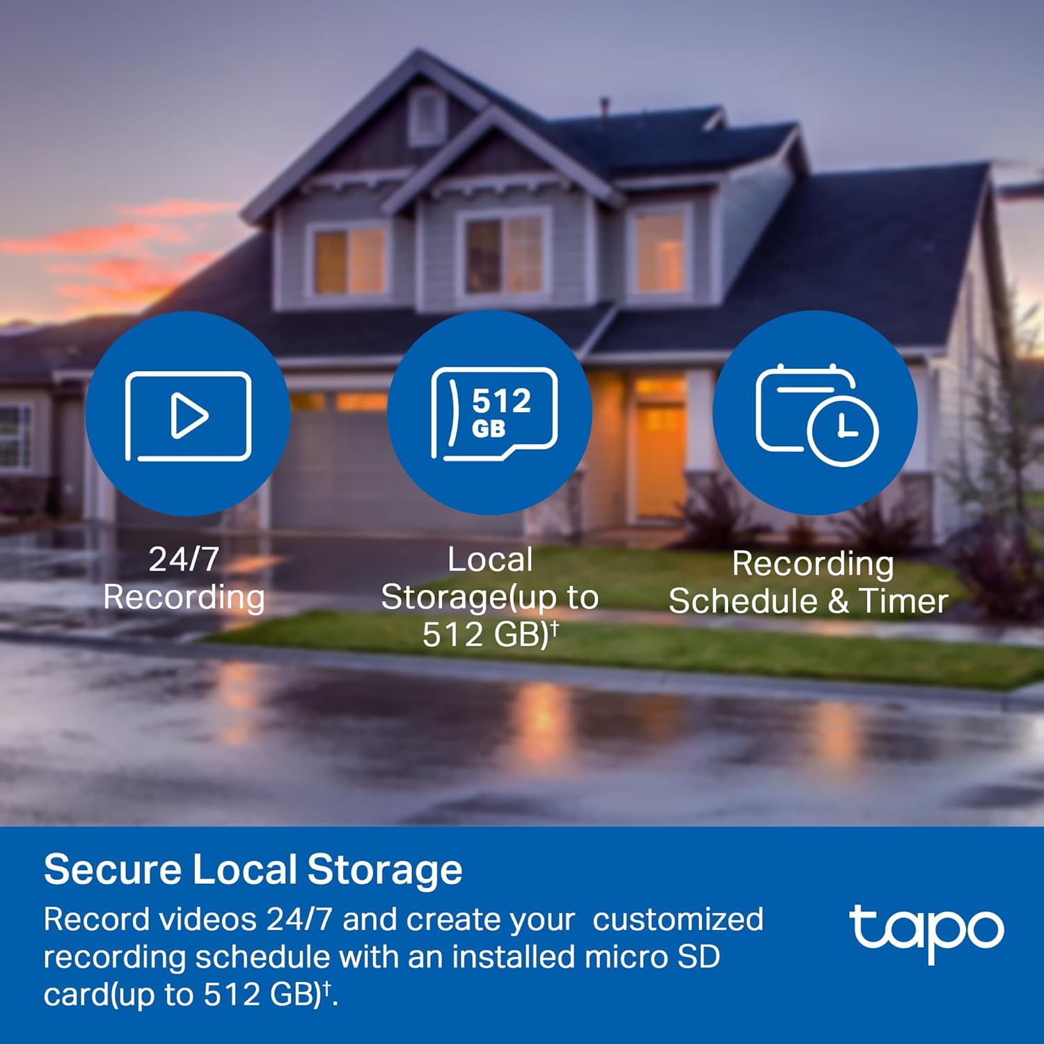 Tapo 1080P Outdoor Wired Pan/Tilt Security Wi-Fi Camera, 360° View, Motion Tracking, Works with Alexa & Google Home, Night Vision, Free AI Detection, Cloud & SD Card Storage(up to 512GB), Tapo C500… - Image 5