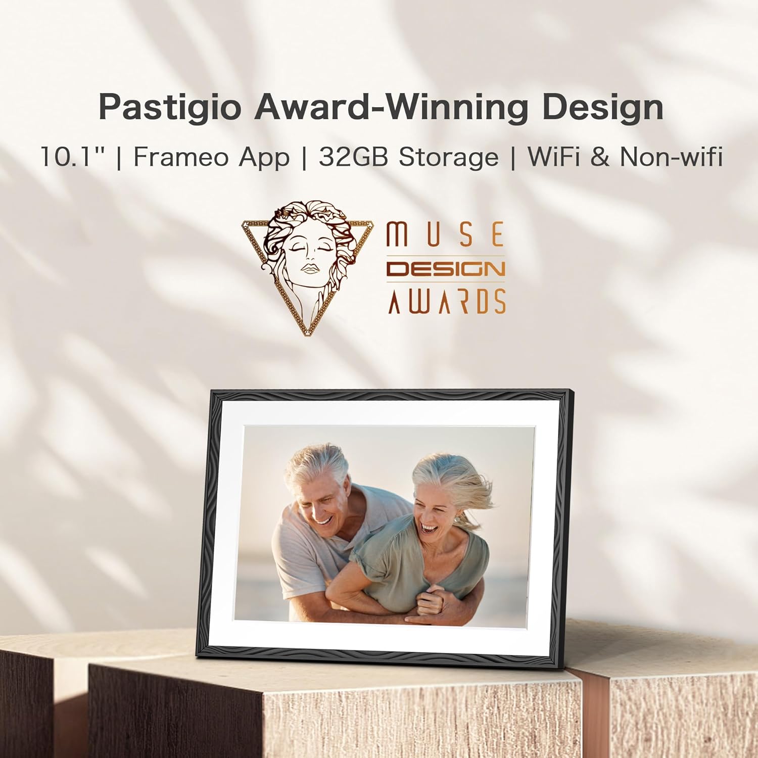 Digital Picture Frame, 10.1'' Frameo Digital Frame Wifi, 32GB Memory, 1280*800 HD Touch Screen Digital Photo Frame, Wall Mountable, Auto-Rotate, Share Instantly, Wedding, Birthday Gifts for Women, Mom - Image 3