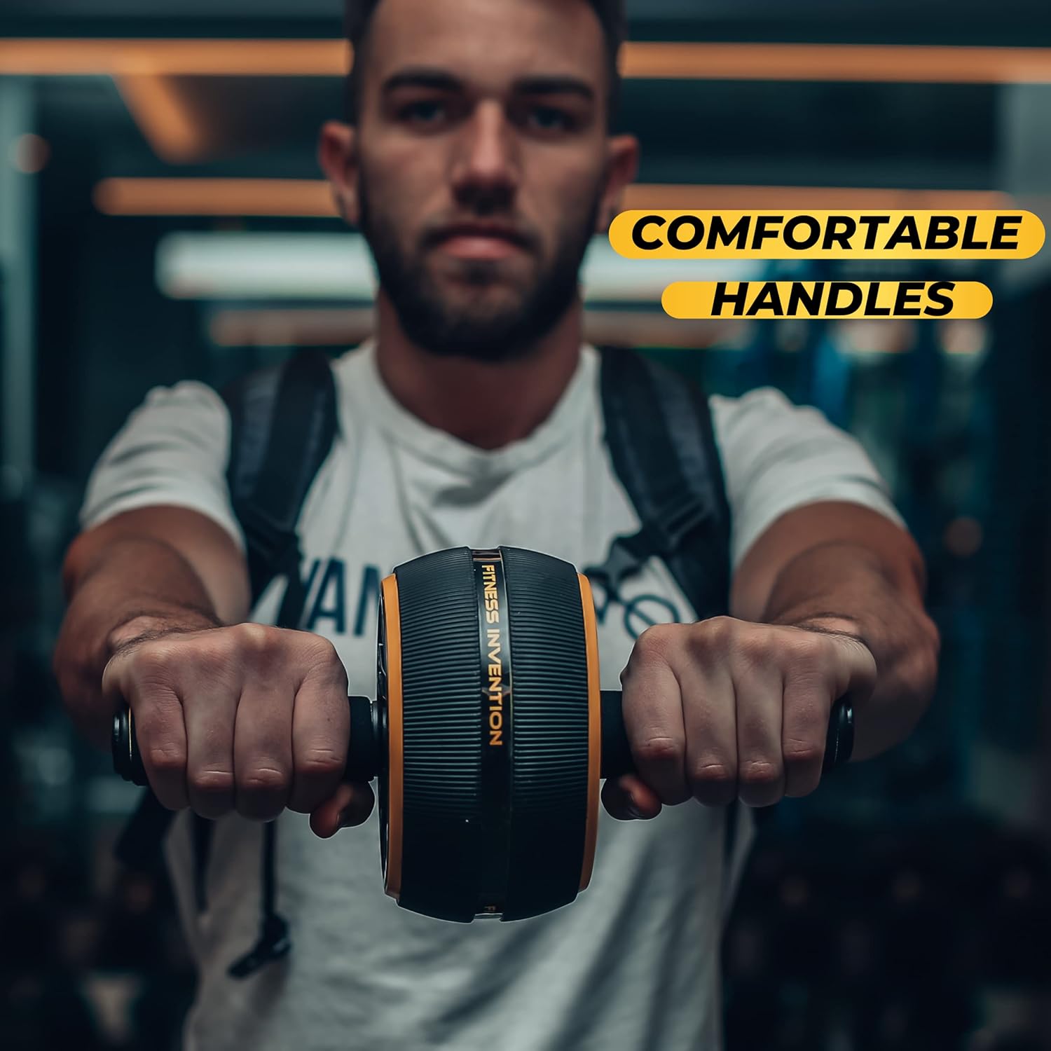 Ab Roller Wheel - Ab Wheel Roller & Knee Mat - Rueda Para Abdominales - Abdominal Wheel - Abs Roller for Men & Women - Home Gym Equipment - Image 4