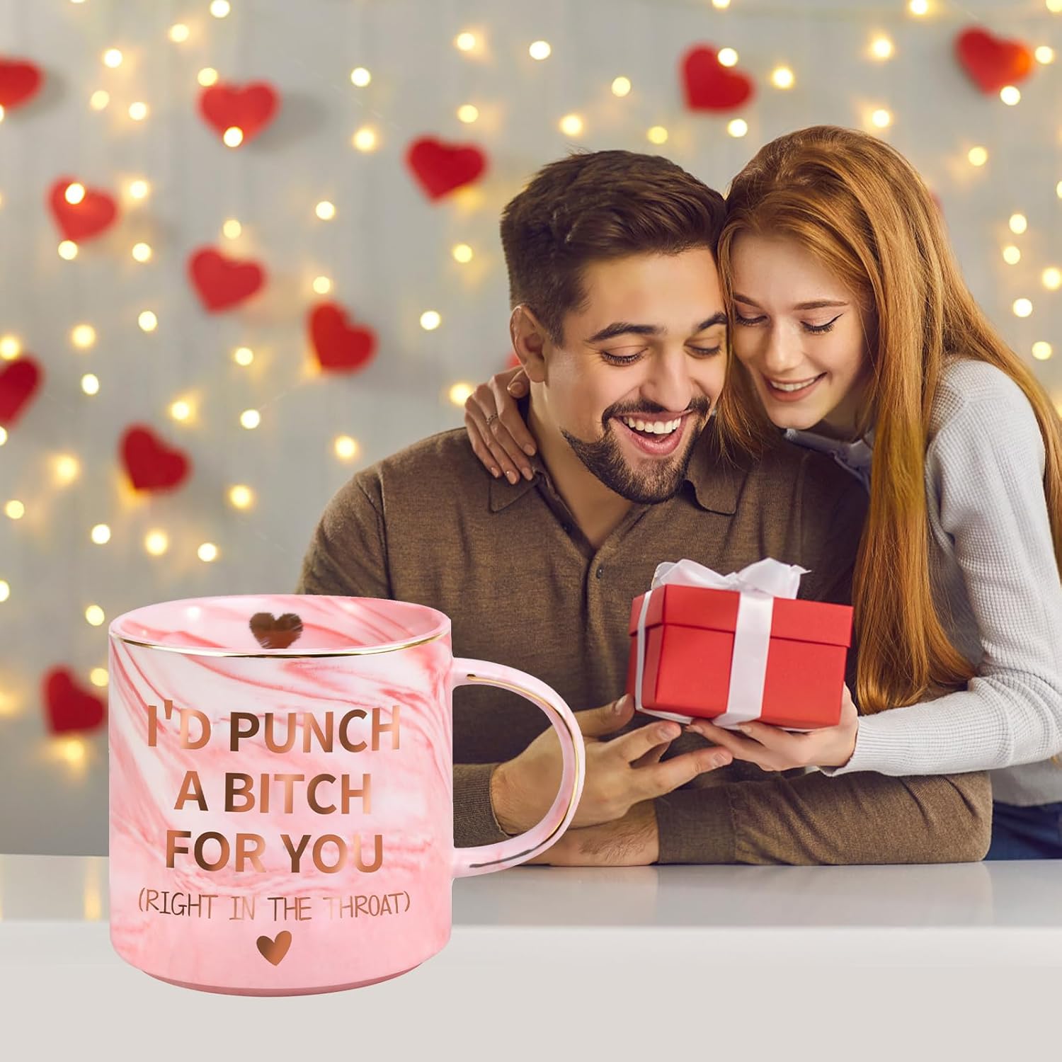 Ulrhpc Mothers Day Gifts for Mom Wife from Daughter Son, Birthday Gifts for Women Her Girlfriend Sisters Friends, 12 OZ Funny Coffee Mug, Valentines Galentines Day Christmas Stocking Stuffers - Image 7