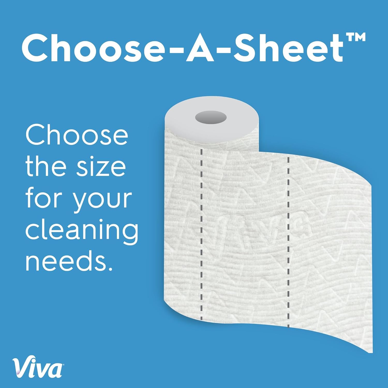 Viva Multi-Surface Cloth Paper Towels, Choose-A-Sheet Size, 12 Super Rolls, 81 Sheets per Roll (Packaging May Vary) - Image 6