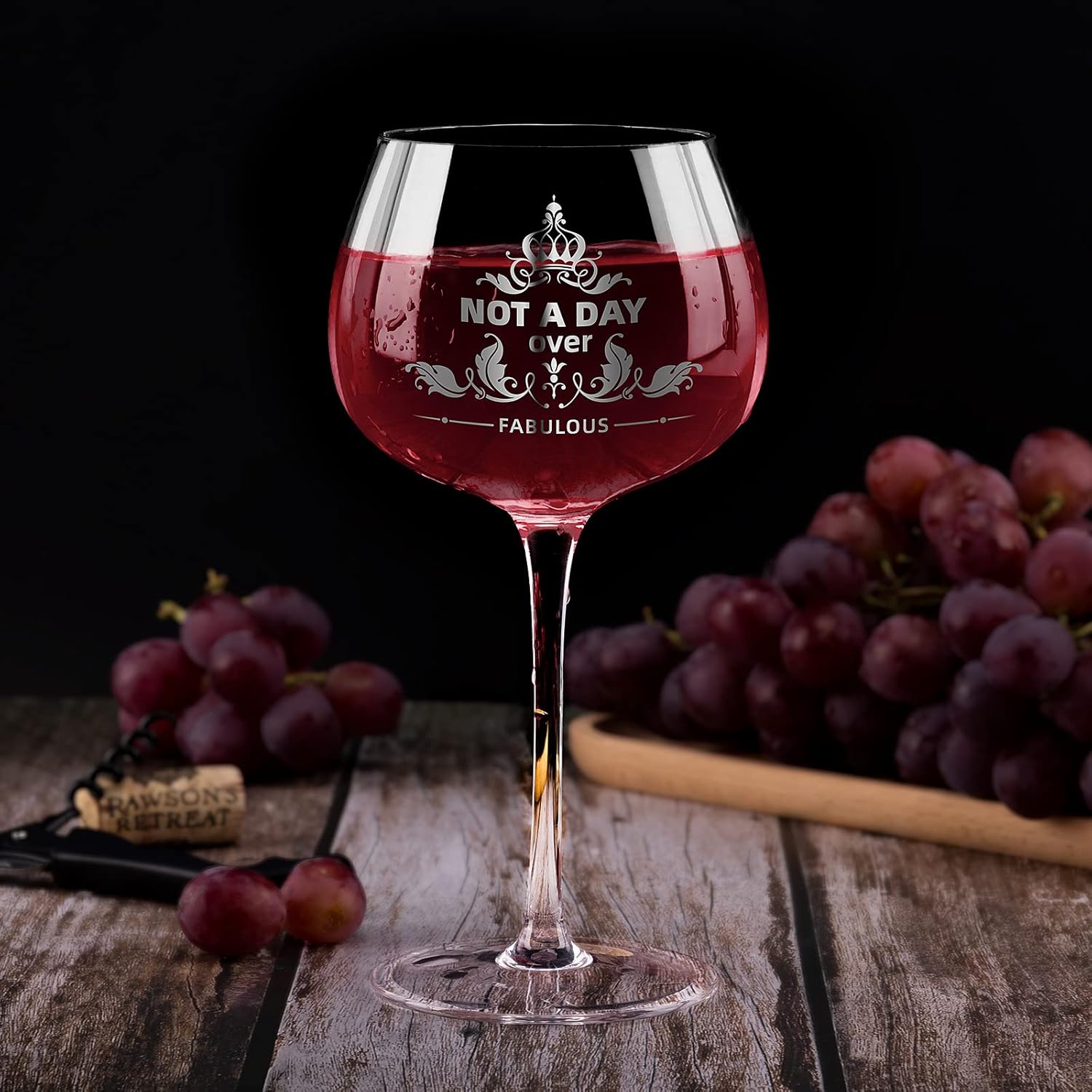 Gifts For Women,Not a Day Over Fabulous Personalized Wine Glasses Birthday Gifts Wine Glass Mothers Day Gifts For Women, Unique Gift Ideas for Her Mom Friends Female Her Wife Girlfriend Coworkers - Image 7