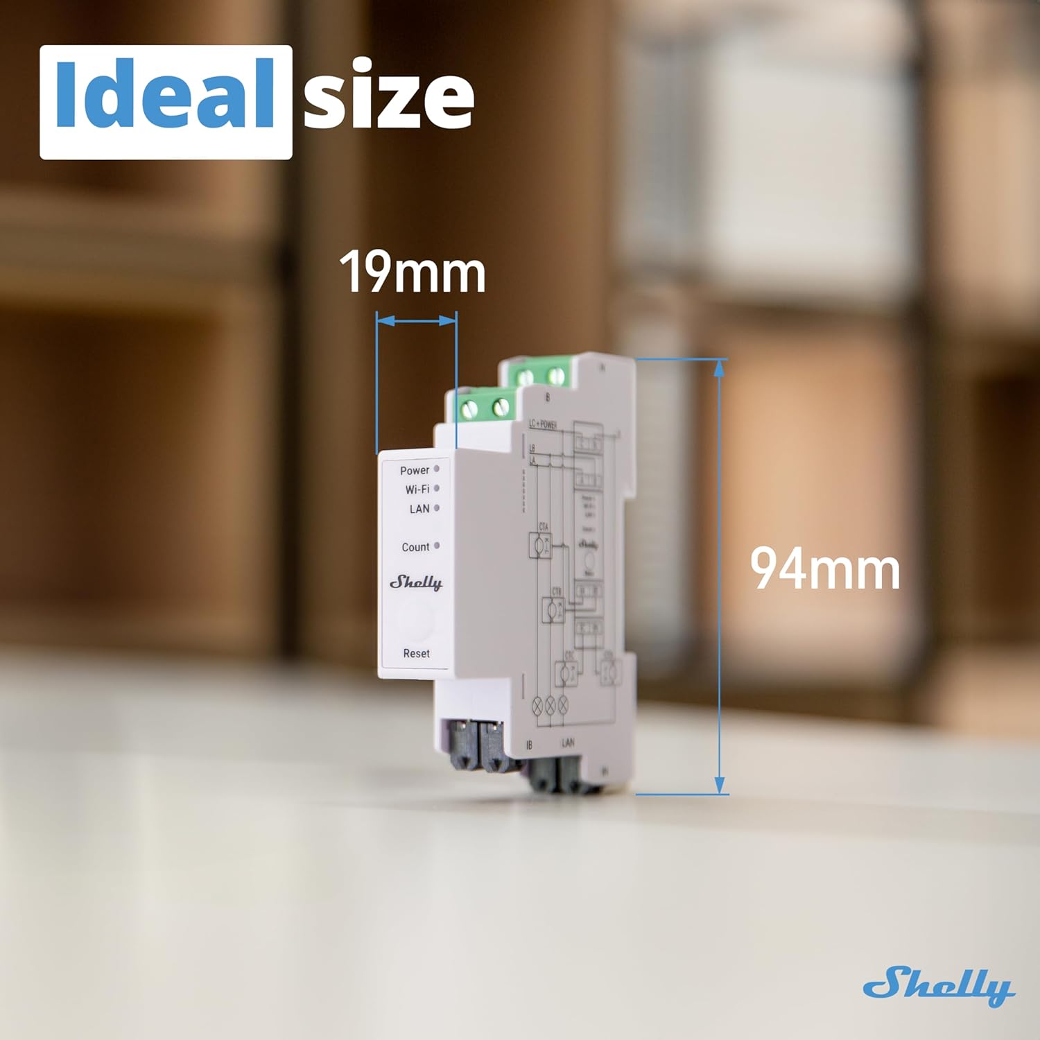 Shelly Pro 3EM (120A) | Wi-Fi & LAN, 3-Phase Smart Energy Meter | 2-Way Consumption | Home Automation | Bluetooth Gateway | Compatible with Alexa & Google Home | No Hub Required | Solar Panels - Image 2