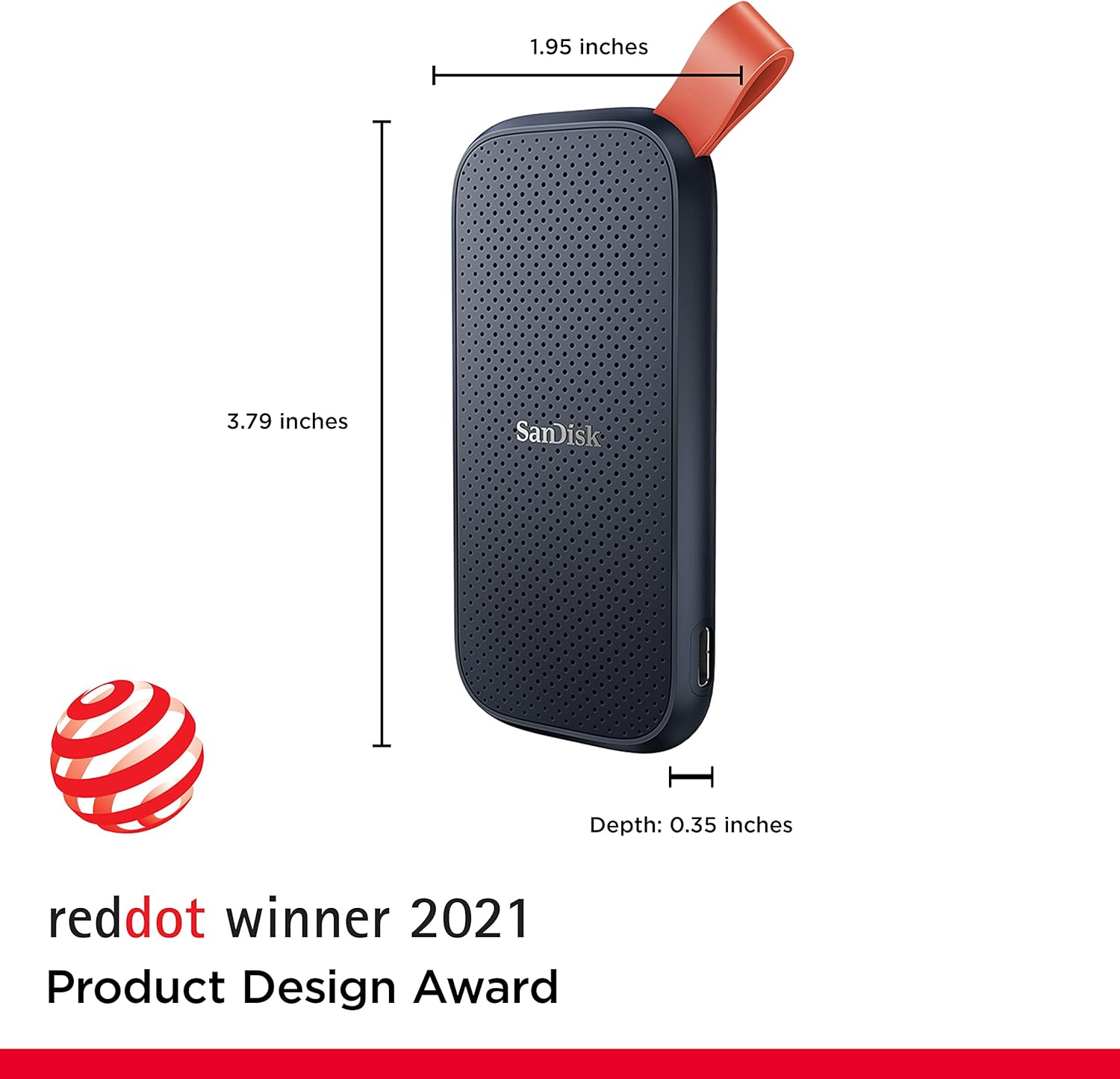 SANDISK 1TB Portable SSD - Up to 800MB/s, USB-C, USB 3.2 Gen 2, Updated Firmware - External Solid State Drive - SDSSDE30-1T00-G26 - Image 2