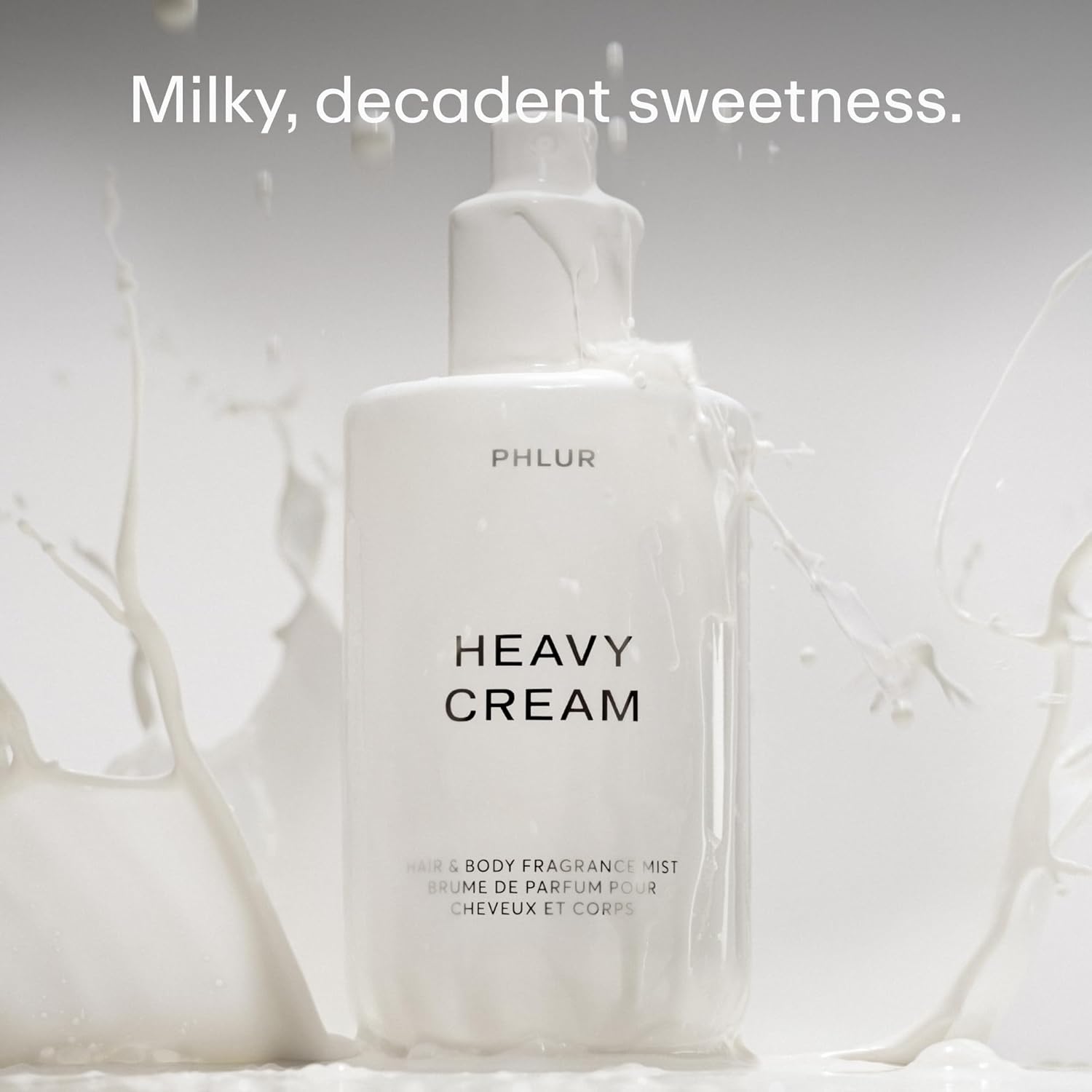 PHLUR Heavy Cream Body Mist, 8 Fl Oz – Hair and Body Perfume for Women, Gourmand Vanilla Body Spray with Marshmallow, Coconut Cream & Citrus Fragrance - Image 2