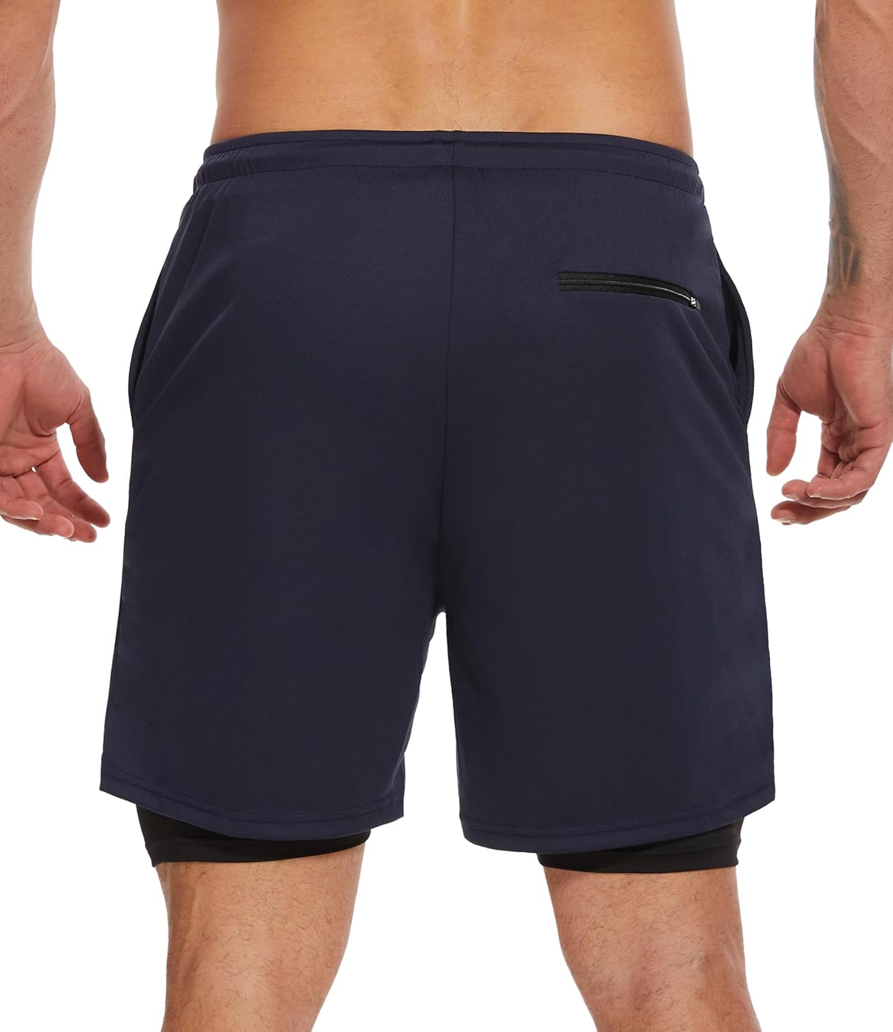 Kinglaman 4 Pack Mens 2 in 1 Running Workout Shorts with Liner, Gym Athletic Quick Dry Sport Shorts with Pockets - Image 2