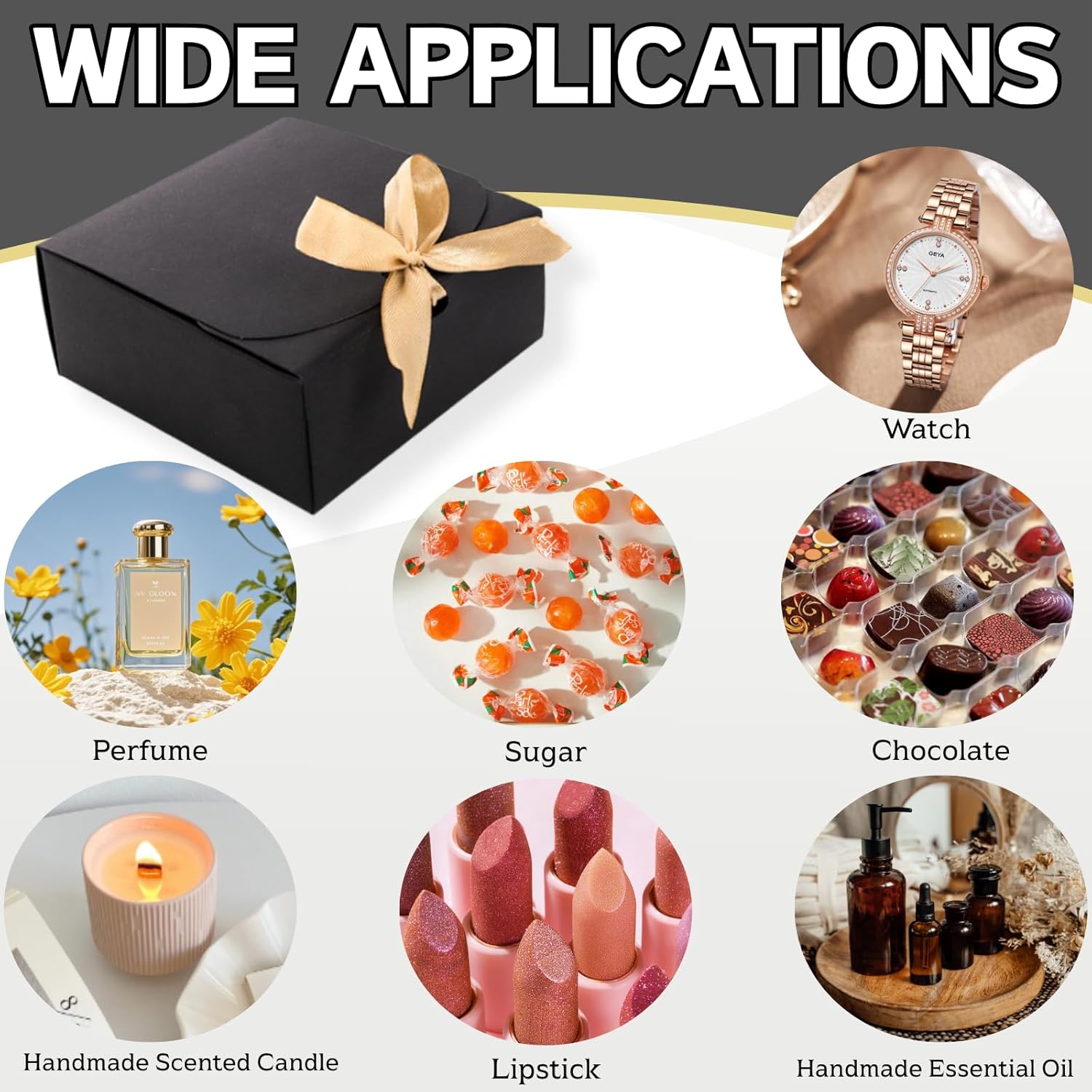 ZENFUN 36 Pack Small Black Gift Boxes with Lids, 4.5" x4.5"x2" Square Cardboard Gift Boxes with Champagne Wrap Ribbons, Proposal Box Gift Wrap Boxes for Presents Birthday Wedding Party Chocolate Candy - Image 5