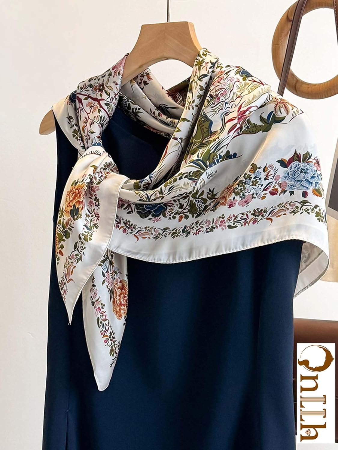 Silky Scarf for Women Lightweight Satin Bandanas Neck Hair Wrap For Sleeping Head Scarves 27.5" - Image 3