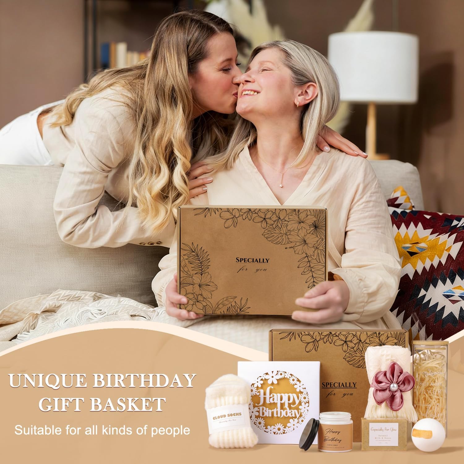Gifts for Her, Birthday Gifts for Women, Happy Birthday Gift Set for Sister, Unique Birthday Gift for Mom, Funny Gift Ideas, gift Box for Wife Best Friends Daughter Coworkers Aunt Teacher - Image 7
