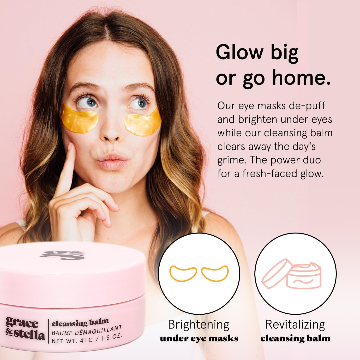 grace & stella Award Winning Skin Care Set - Mothers Day Gift Bags, Travel Size Toiletries with Eye Masks, Hyaluronic Acid Serum, Lip Balm & More, Gift Baskets for Women, Vegan Cruelty-Free Self Care - Image 5