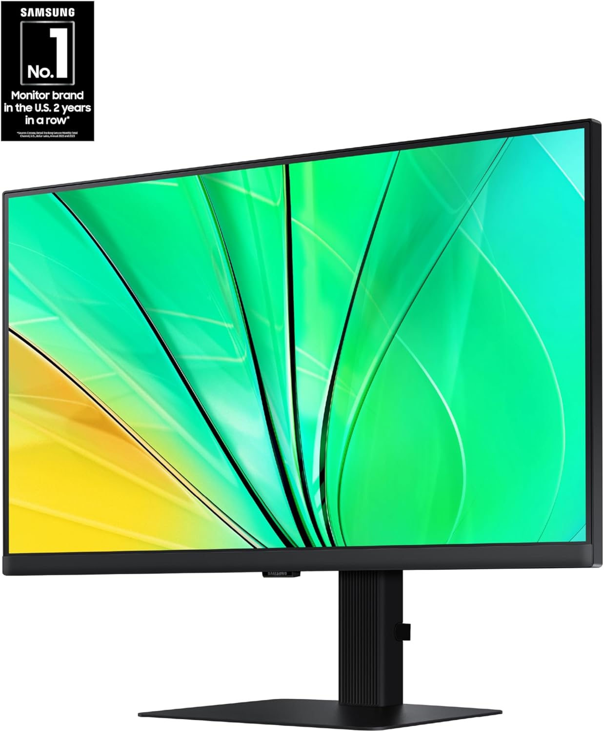 SAMSUNG 24" ViewFinity S6 (S60D) Series QHD High Resolution Computer Monitor, 100Hz, HDR10, Multiple Ports w/ HDMI, DisplayPort, USB-A, Easy Setup, Height Adjustable Stand, LS24D606EANXZA, 2024 - Image 2