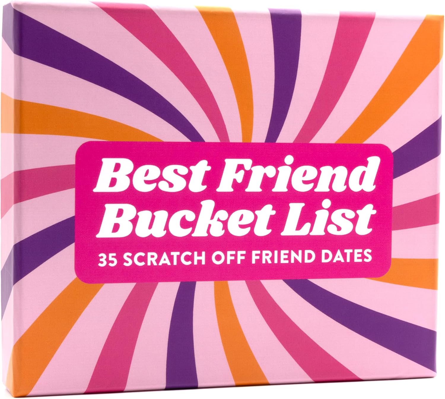 Happy Duo Best Friend Bucket List 35 Scratch Off Cards – Fun Adventure Date Ideas for Friends for Women, Besties, or BFFs – Friendship Gift for Birthdays
