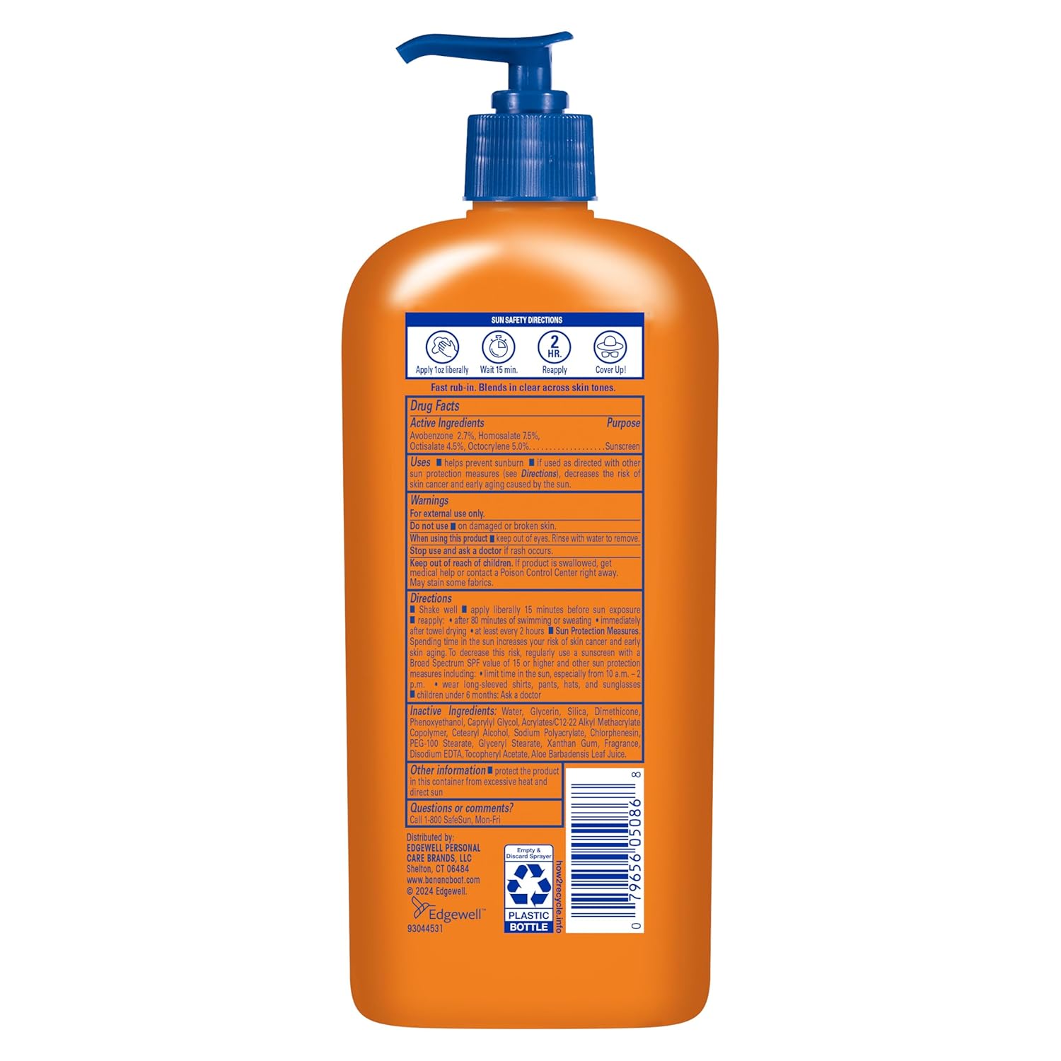 Banana Boat Sport Ultra SPF 50 Sunscreen Lotion, 12oz | Banana Boat Sunscreen SPF 50 Lotion, Oxybenzone-Free, Sunblock, Family Size, 12oz (Pack of 1) - Image 3