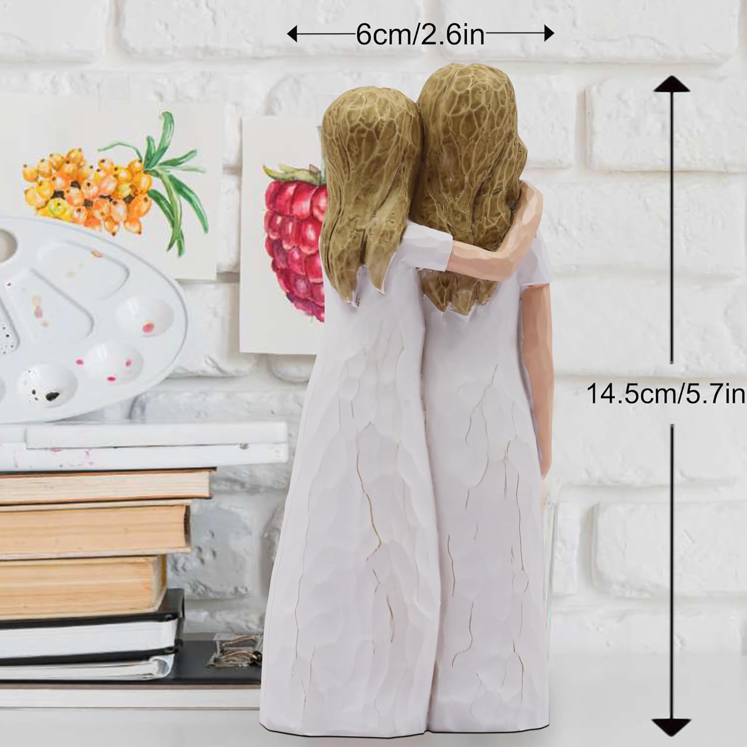 Mom Birthday Gifts from Daughter, Birthday Gift for Mom from Daughter, Valentines Day Gifts for Moms, Sculpted Hand-Painted Figurine - Image 4