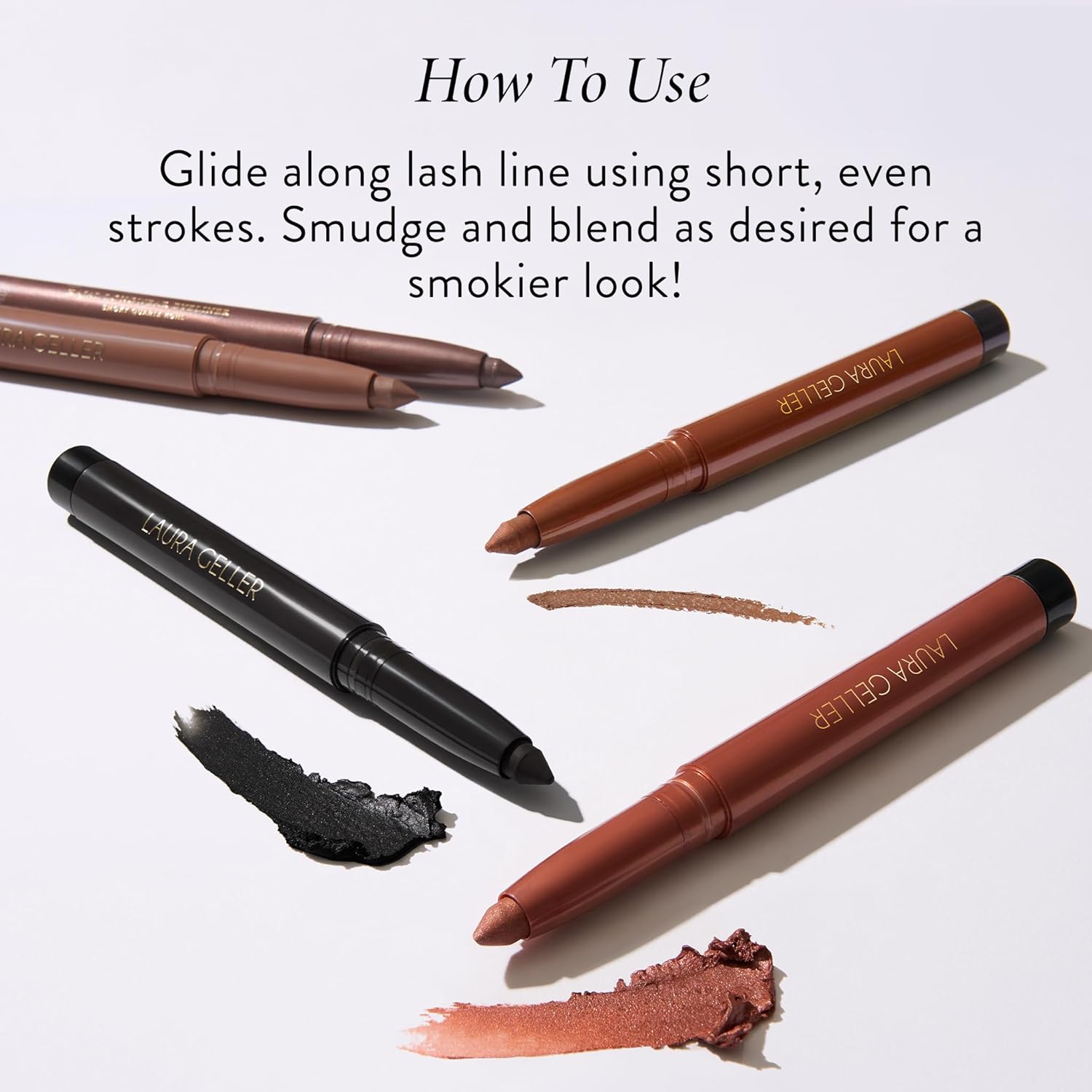 LAURA GELLER NEW YORK Kajal Longwear Kohl Eyeliner Pencil with Caffeine, Smooth & Blendable Makeup, Deep Black - Image 6