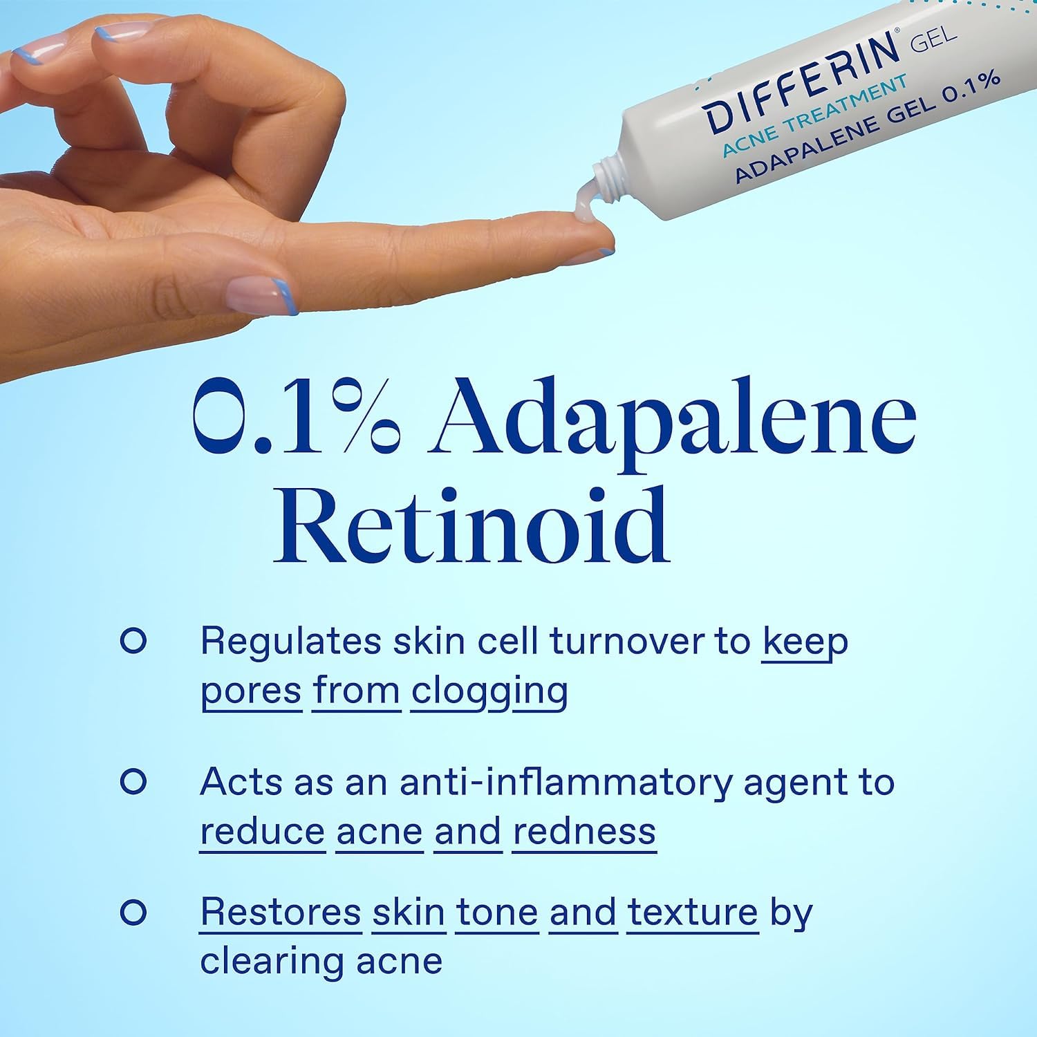 Differin Acne Skin Care Kit, Differin Gel Retinoid Acne Treatment for Face with 0.1% Adapalene & 5% Benzoyl Peroxide Face Wash & Body Wash, Designed for Pimple and Acne Prone Skin - Image 6