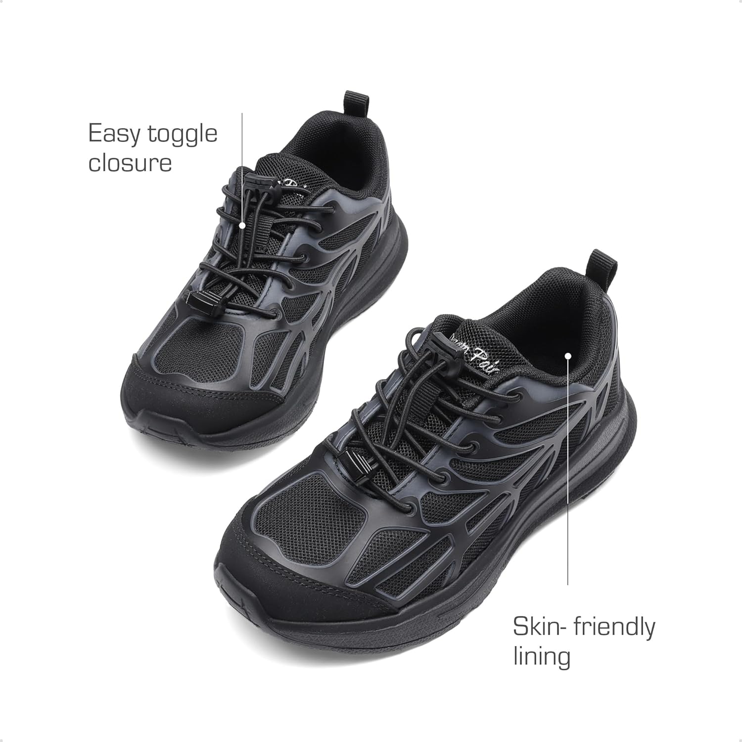 DREAM PAIRS Boys Girls Running Shoes Kids Athletic Lightweight Breathable Gym School Shoes - Image 4