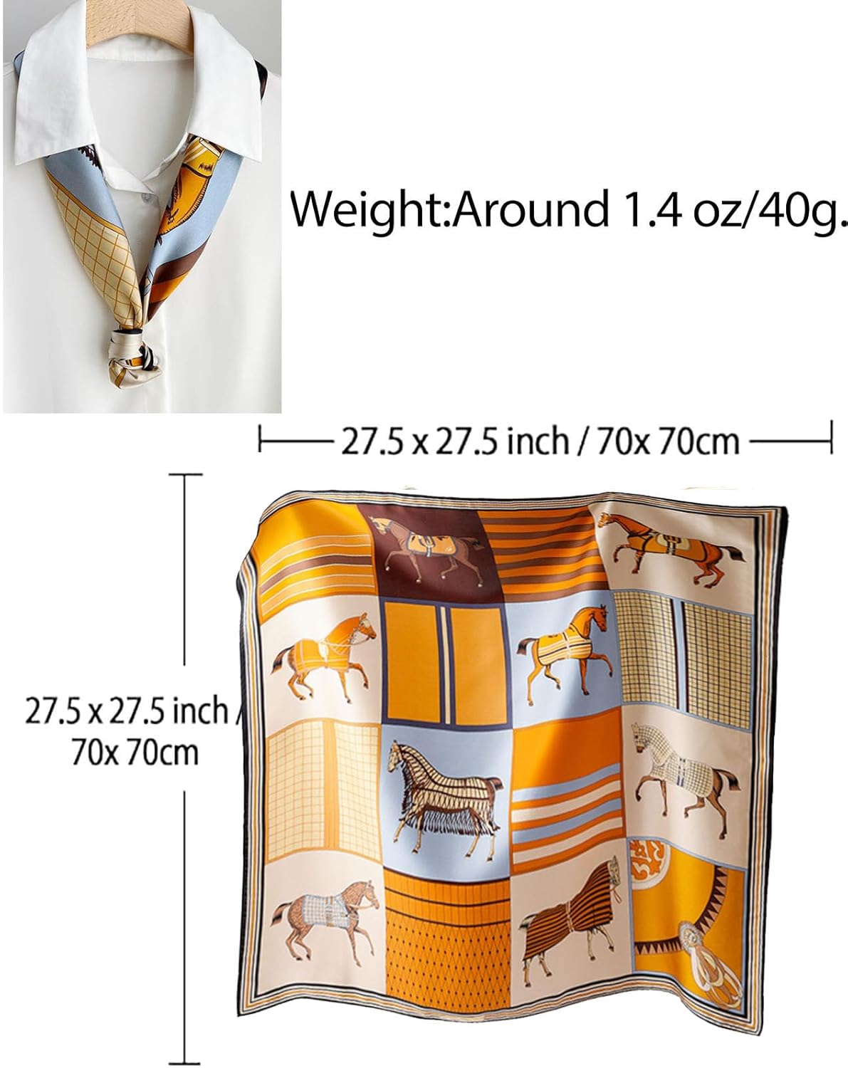 Dailyacc Hair Bandanas Scarf For Women Lightweight Fashion Neck Silk Satin Head Scarves For Sleeping Handbags Scarf - Image 3
