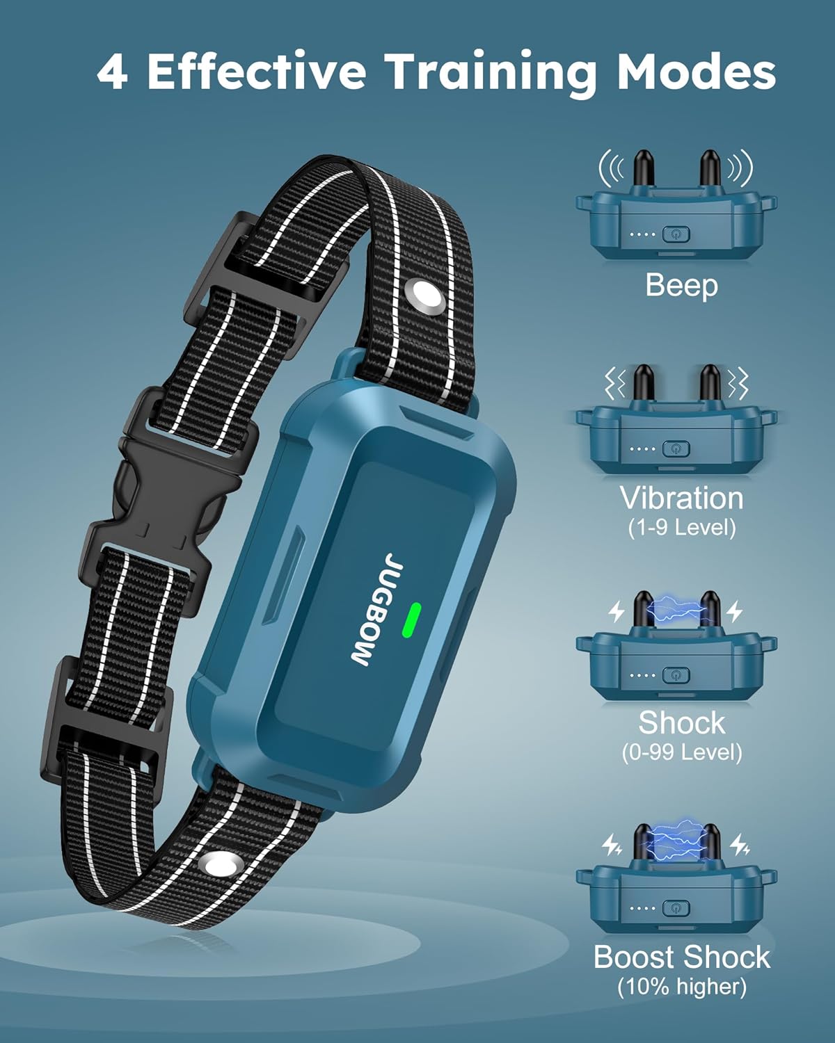 Jugbow Dog Shock Collar - 4200FT Dog Training Collars with Remote, IPX7 Waterproof E-Collar with 4 Training Modes, Security Lock, Rechargeable e-Collars - Image 2
