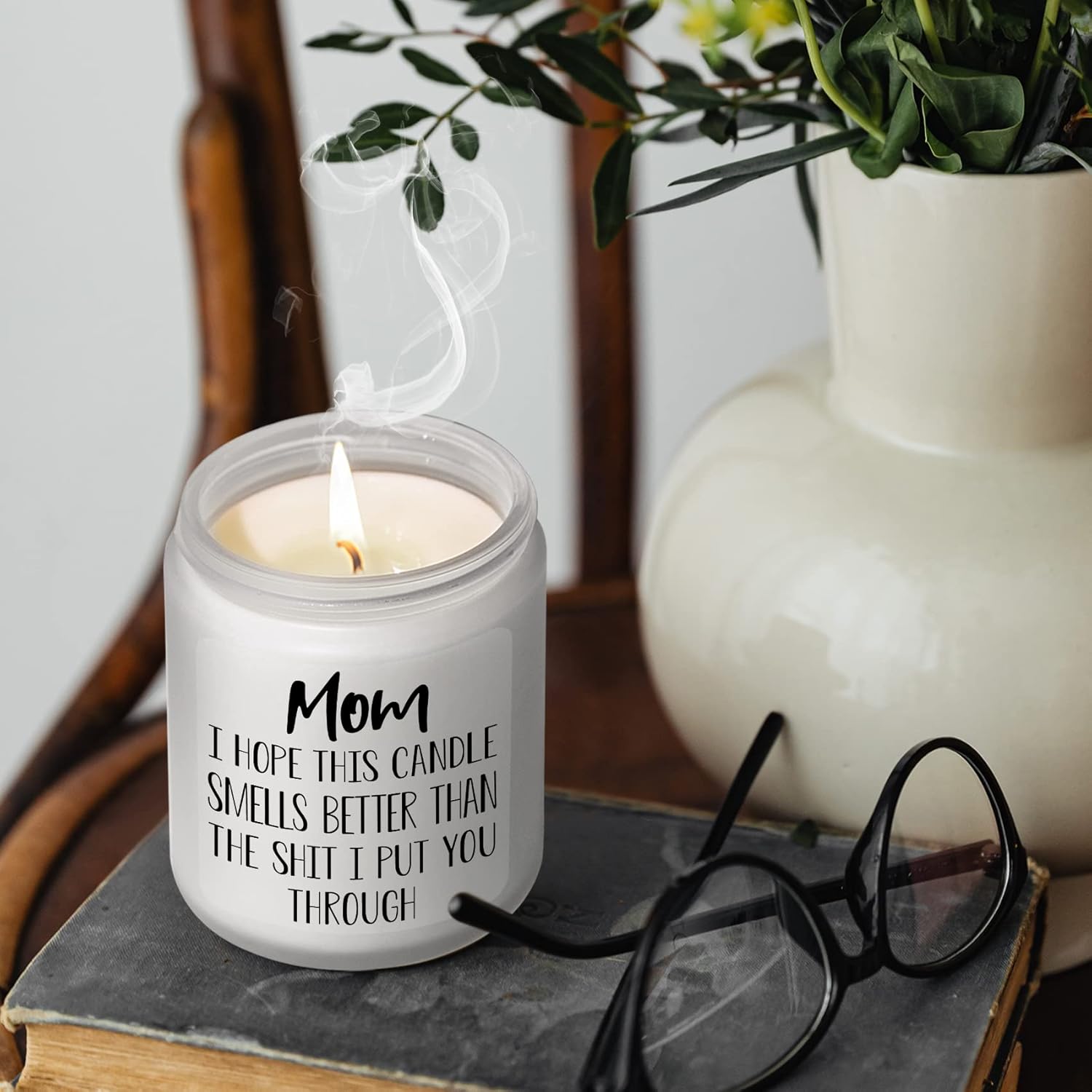 Gifts for Mom from Daughter Son, Mothers Day Birthday Christmas Thanksgiving Gifts for Mom,Stepmother Adoptive Mother, Lavender Scented Candle - Image 4
