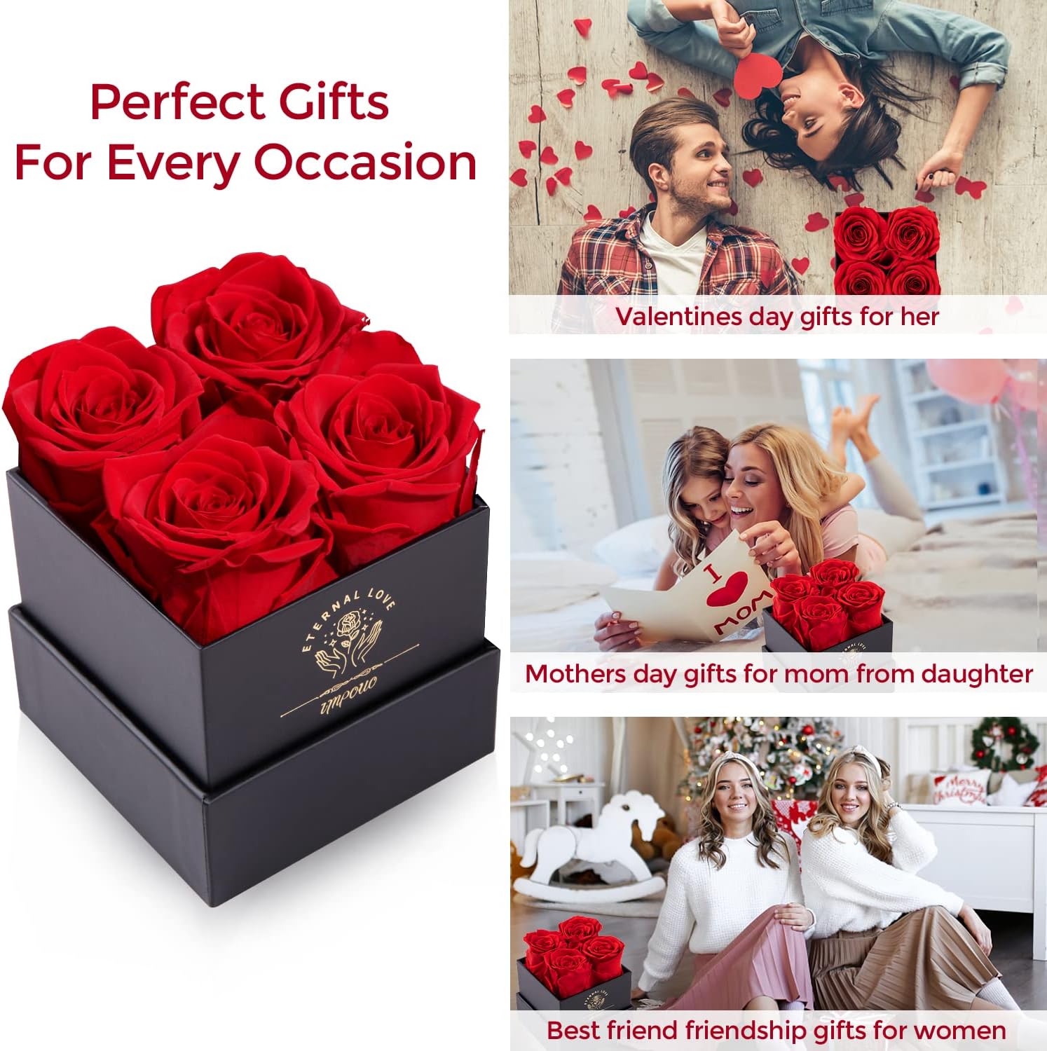 Preserved Rose, Mothers Day Roses in a Box, Forever Preserved Roses Gift for Mom, Birthday Gifts for Women/Mom/Girlfriend/Wife/Grandma/Her - Image 5