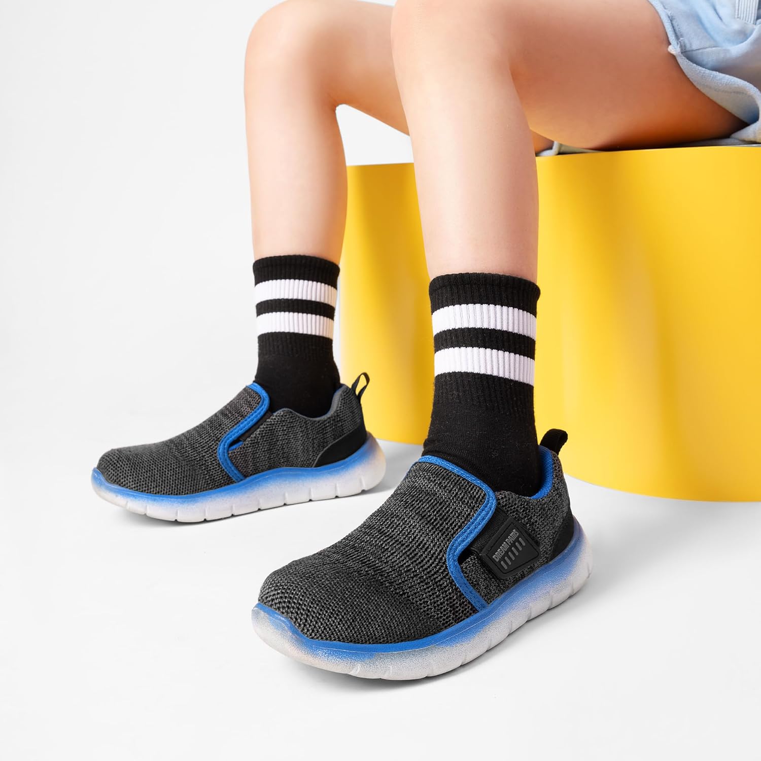 DREAM PAIRS Boys Girls Shoes Kids Slip on Tennis EZ-Ons MightyMovers Running Athletic Barefoot Zero Drop Sports Sneakers - Image 2