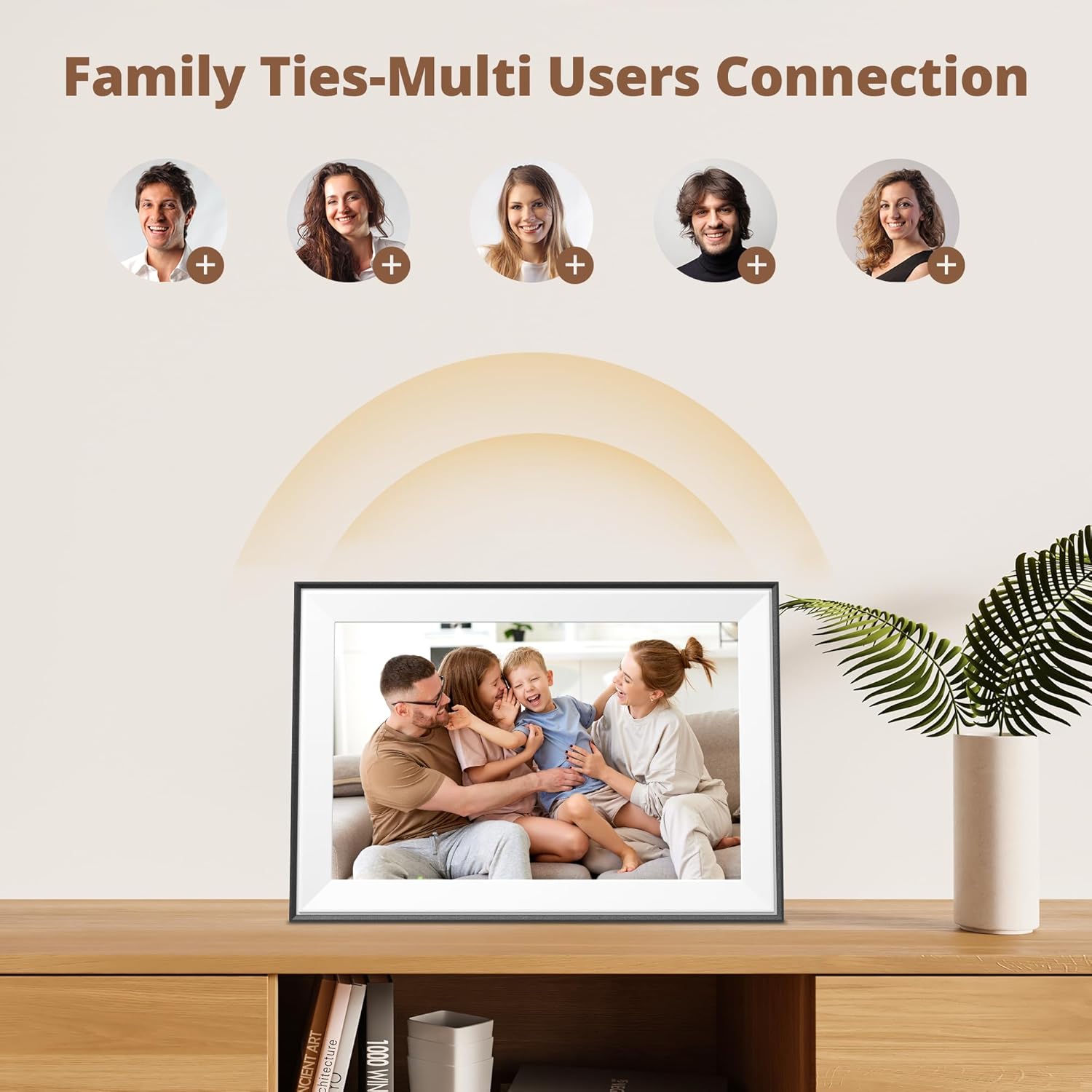 Dragon Touch 10.1'' WIFI Digital Picture Frame - 1280*800 HD IPS Touch Screen Digital Photo Frame Display, Auto-Rotate, Share Photos/Videos Instantly via Free App Best Gifts for Birthday, Wedding, Mom - Image 6