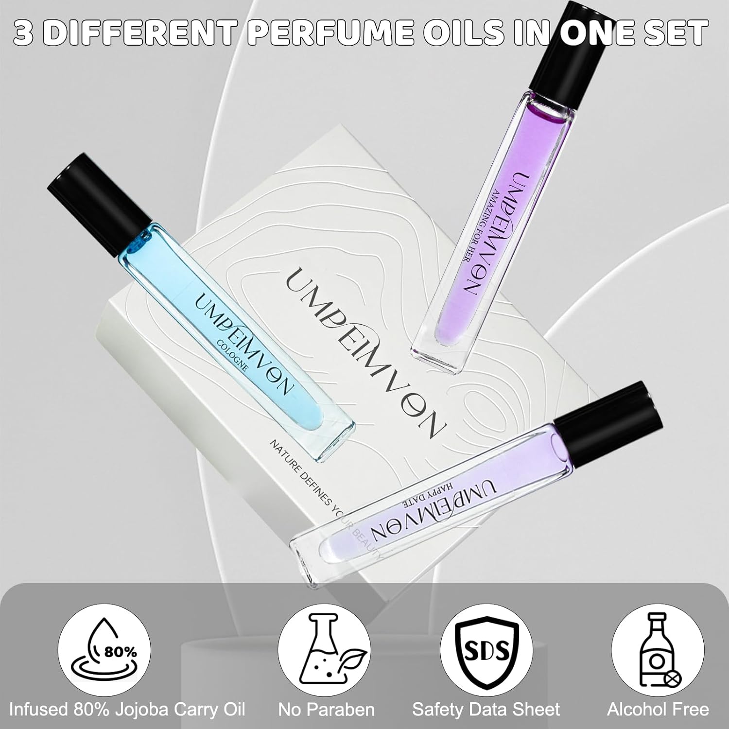 Roll On Perfume Oils for Women Long Lasting, Pheromones Perfume Body Oil, Travel Size 0.33 Fl. Oz - Image 5
