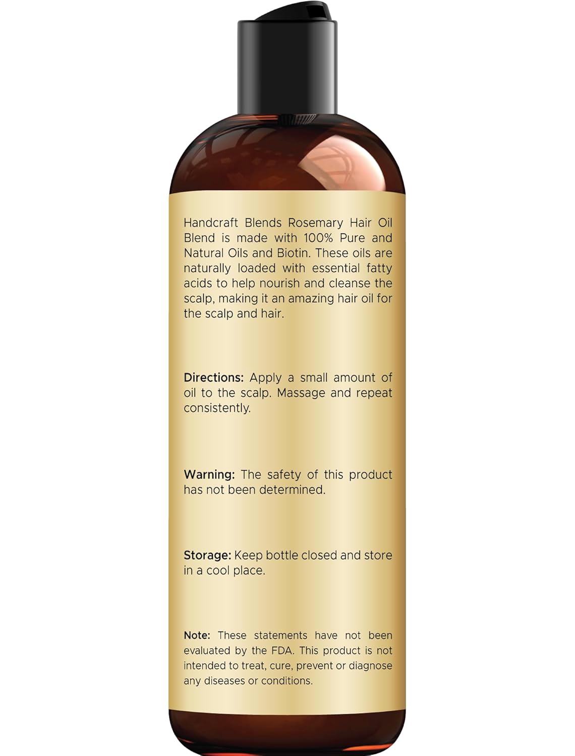 Handcraft Blends Rosemary Oil for Hair 8 Fl Oz | Nourishing Hair Oil | 100% Pure and Natural | Rosemary, Castor, Jojoba, and Batana Oils & Biotin | Carrier Oil - Image 2