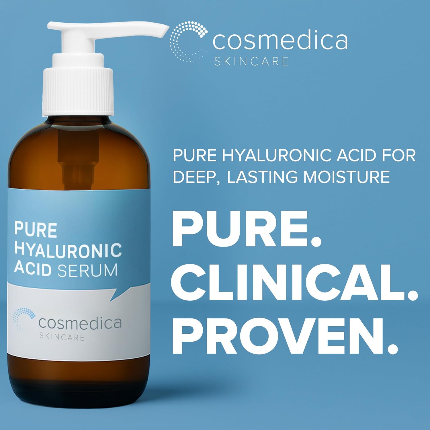 Hyaluronic Acid Serum for Skin 100% Pure-Anti-Aging Serum - Intense Hydration + Moisture, Non-greasy, Paraben-free Hyaluronic Acid for Your Face 8 oz - Image 2