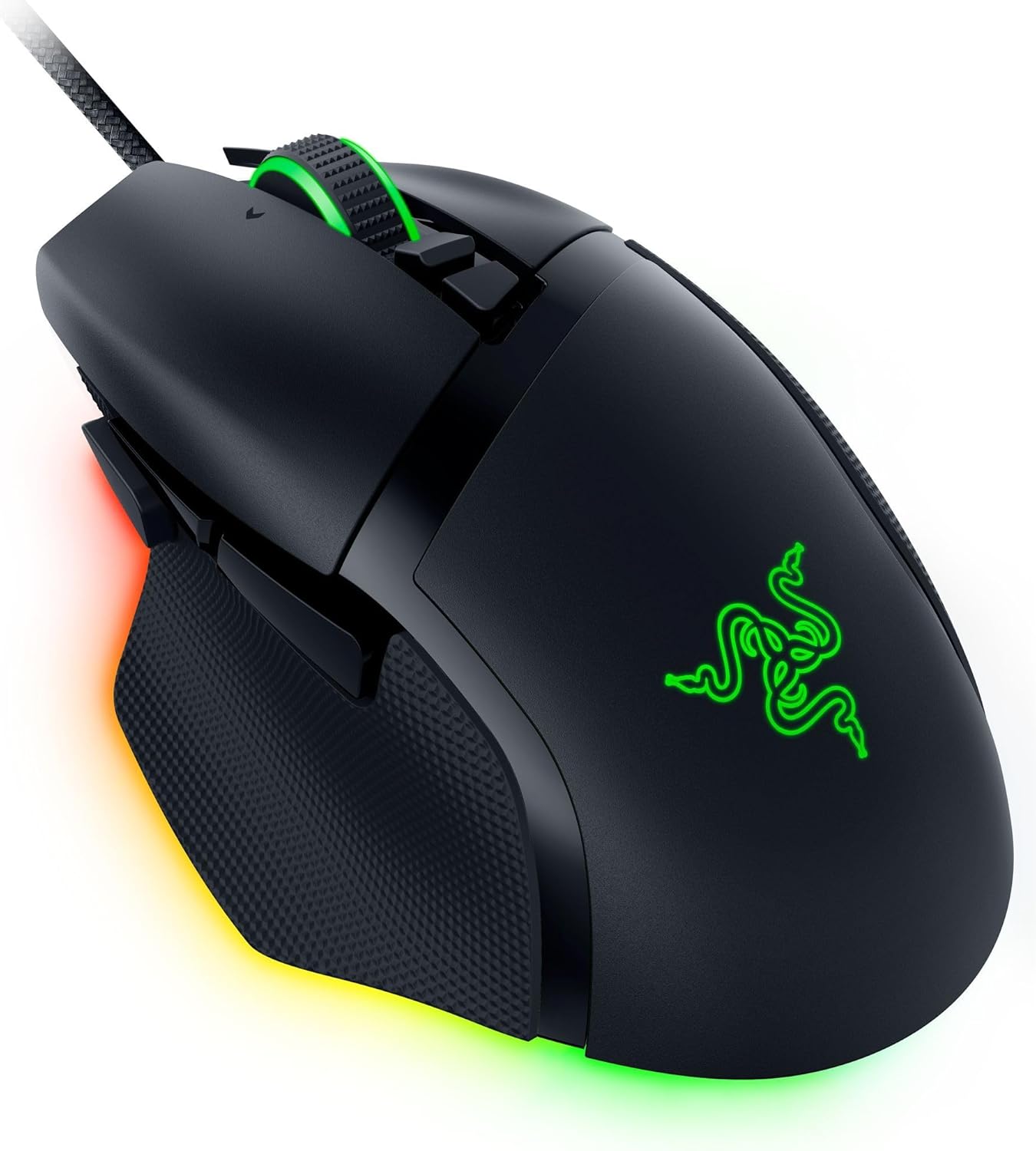 Razer Basilisk V3 35K Wired Ergonomic Gaming Mouse : HyperScroll Tilt Wheel - 35K DPI Optical Sensor Gen 2-13 Customizable Controls - Chroma RGB - Optical Switches Gen 3 - Speedflex Cable - Image 8