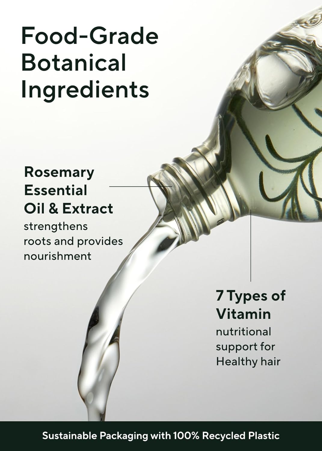 AROMATICA Root Enhancer Rosemary Water for Hair Growth spray - with Rosemary hair oil & caffeine & biotin - Korean hair care for hair thinning & hair loss - free from silicone, paraben and sulfate - Image 4