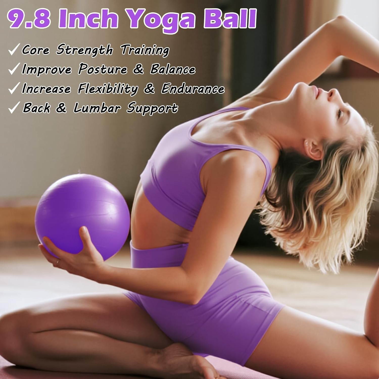 Pilates Kit for Home Workouts – Pilates Equipment Set with Ring, Ball, Resistance Bands, Pilates Accessories, Pilates Essentials Kit for Women, Pilates Sets for Home Exercise - Image 7