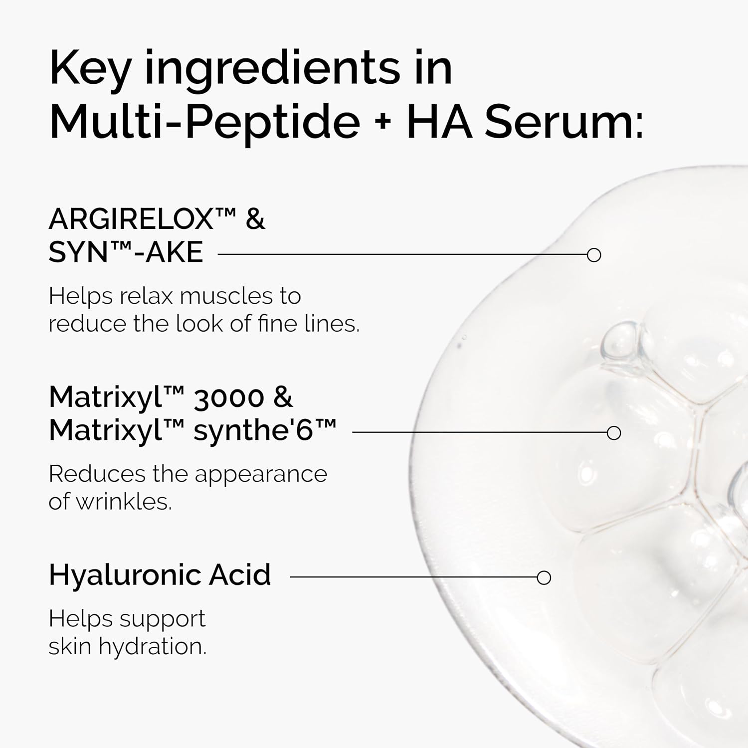 The Ordinary Multi-Peptide + Hyaluronic Acid, Anti-Aging Peptide Serum for Crow’s Feet, Elasticity & Firmness, 1 Fl Oz - Image 2
