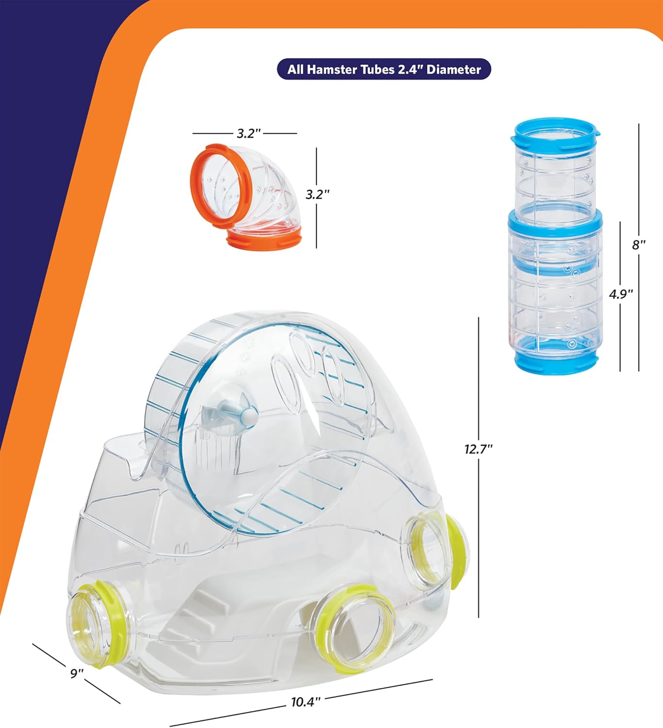 MidWest Homes for Pets Hamster Gym Value Pack, Compatible on All Midwest and Ferplast Hamster Cages, Model FP-GVP - Image 7