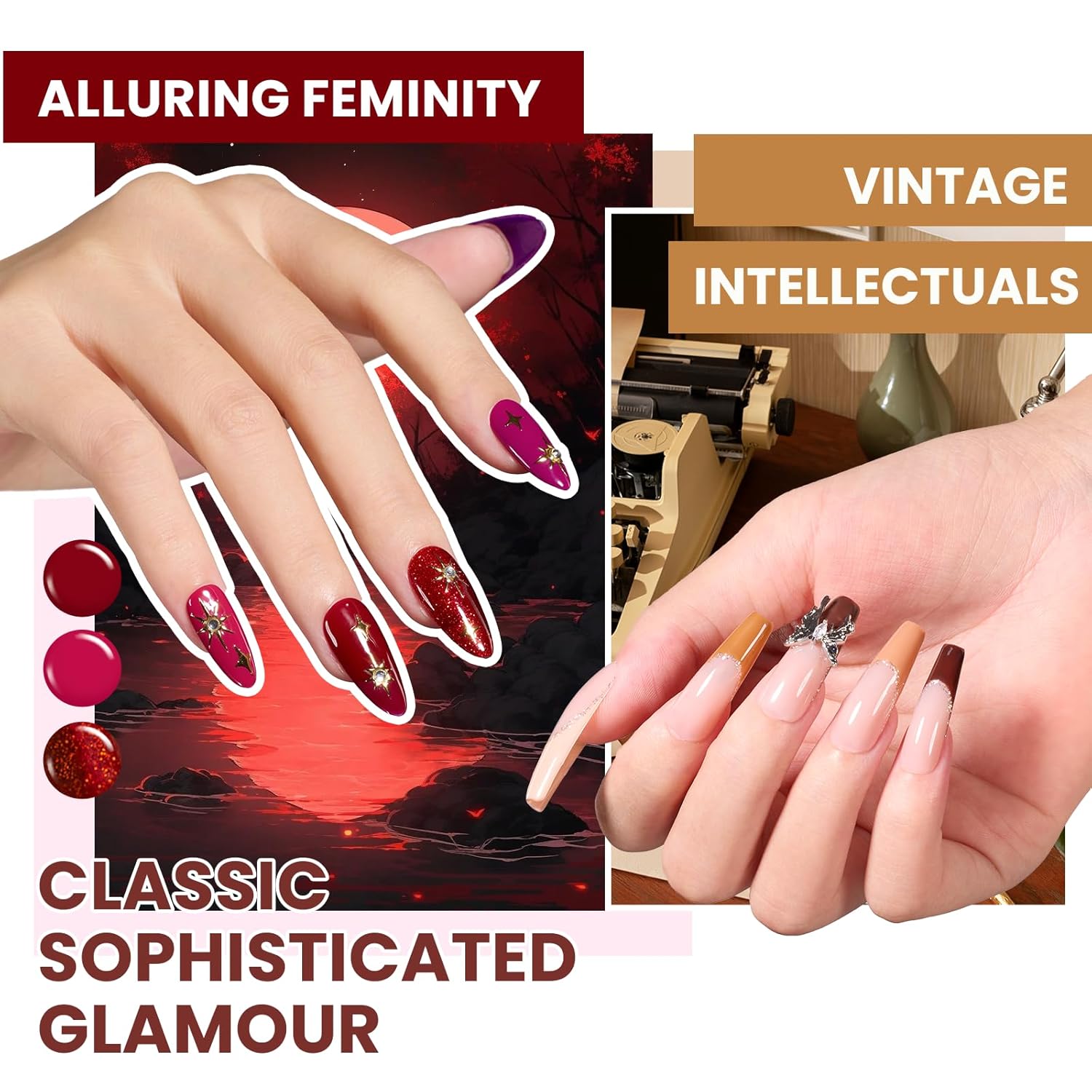 Beetles 110 PCS Gel Nail Polish Set, 100 Colors Infinite Inspiration Gift Spree All Season Red Brown Green Black Gel Polish with 5Pcs Base Top Coat Soak off UV Gel for Manicure Lovers DIY at Home - Image 6