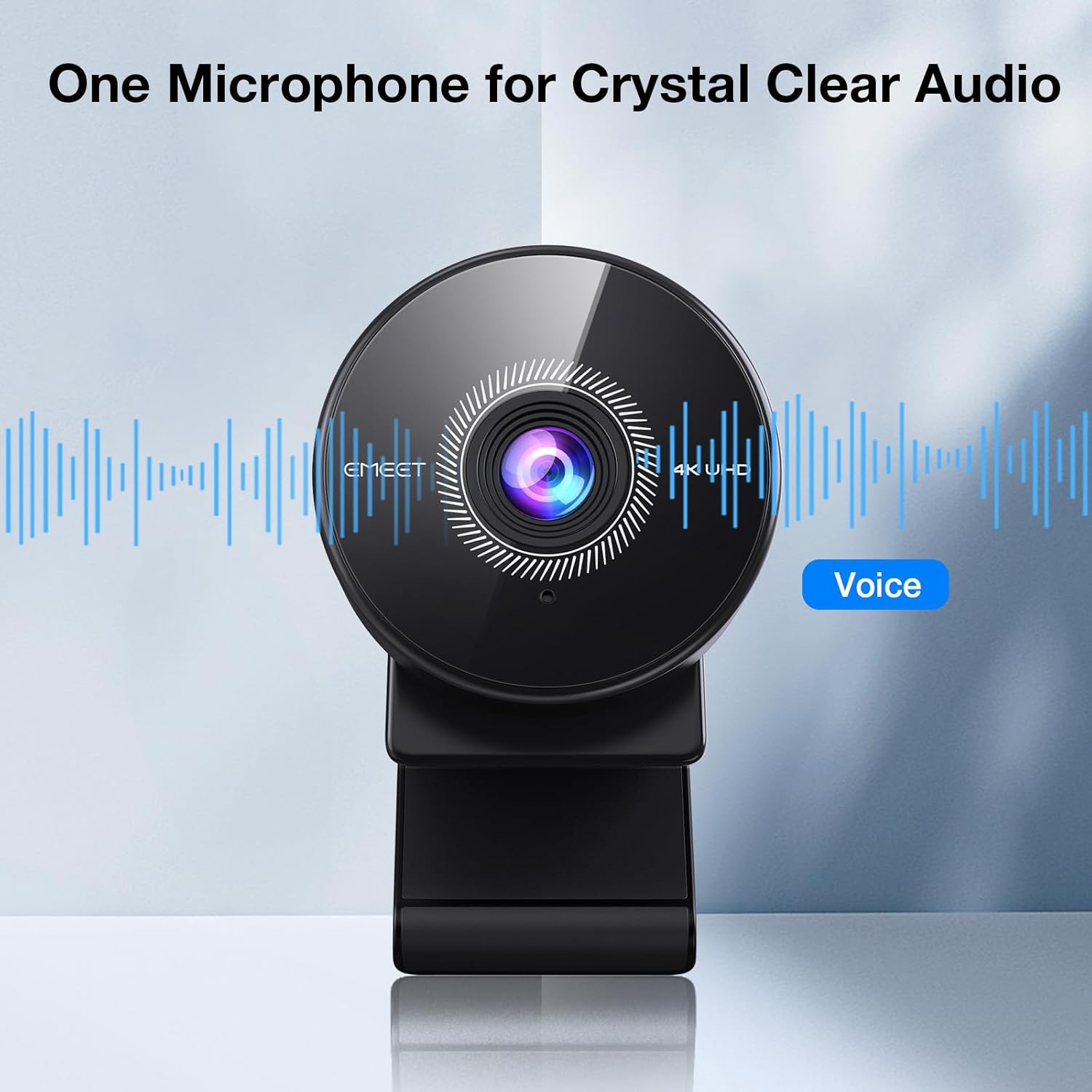 EMEET C950 4K Webcam for PC - PDAF Autofocus, USB Webcam with Microphone & Physical Privacy Cover, 1080P@60FPS, USB 2.0 Plug&Play, No Tripod Hole, Web Cam w/ 70°View for Meeting/Online Classes/Zoom - Image 6